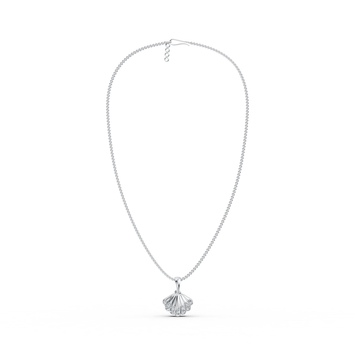 Seashell Diamond Pendant