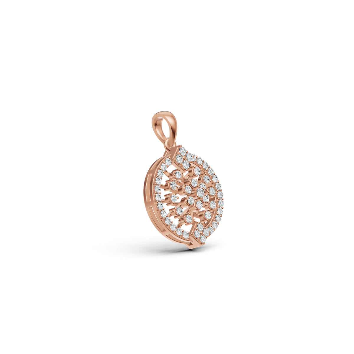 Radiant Halo Diamond Pendant