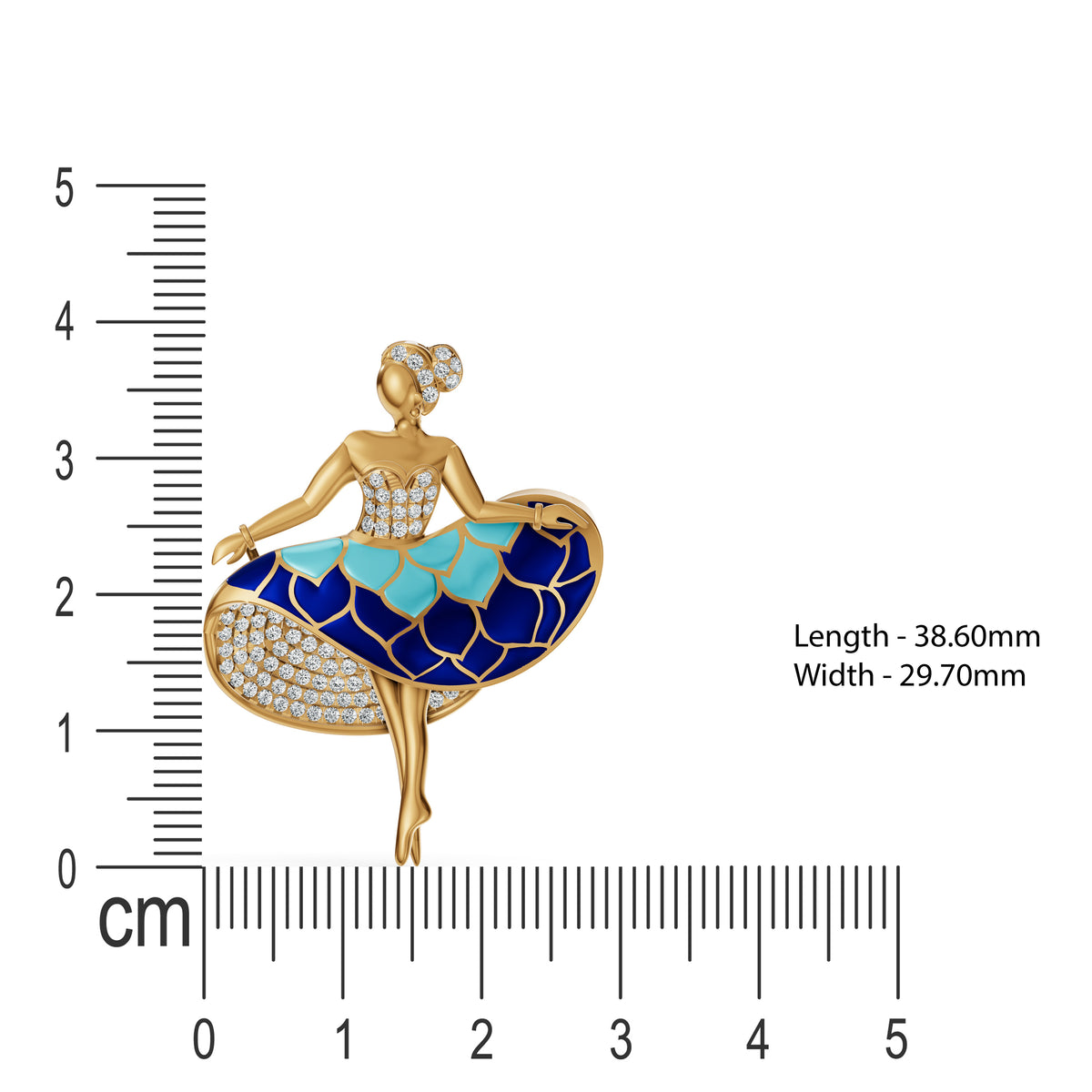 Ballerina in Bloom Diamond Pendant