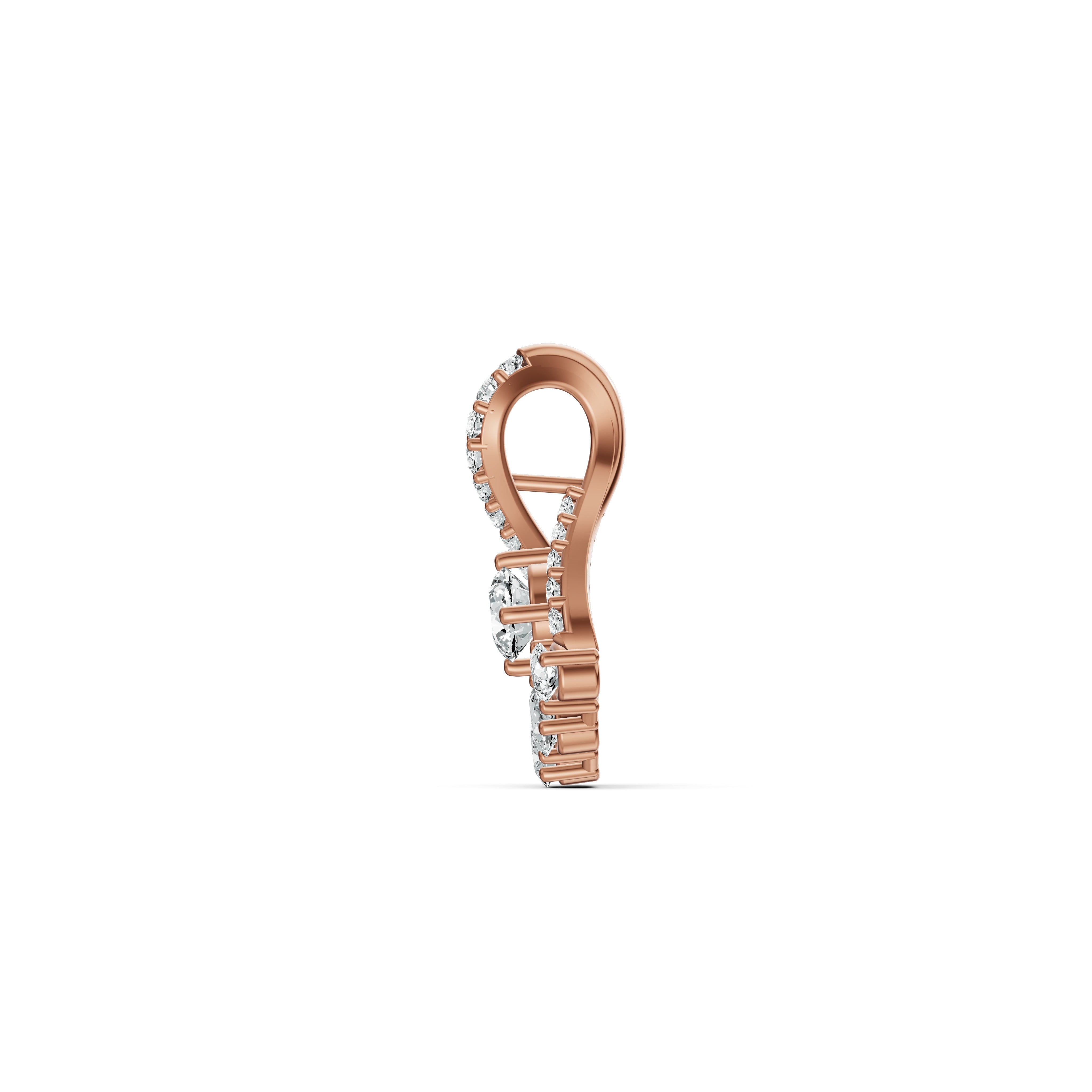 Radiant Bloom Diamond Pendant