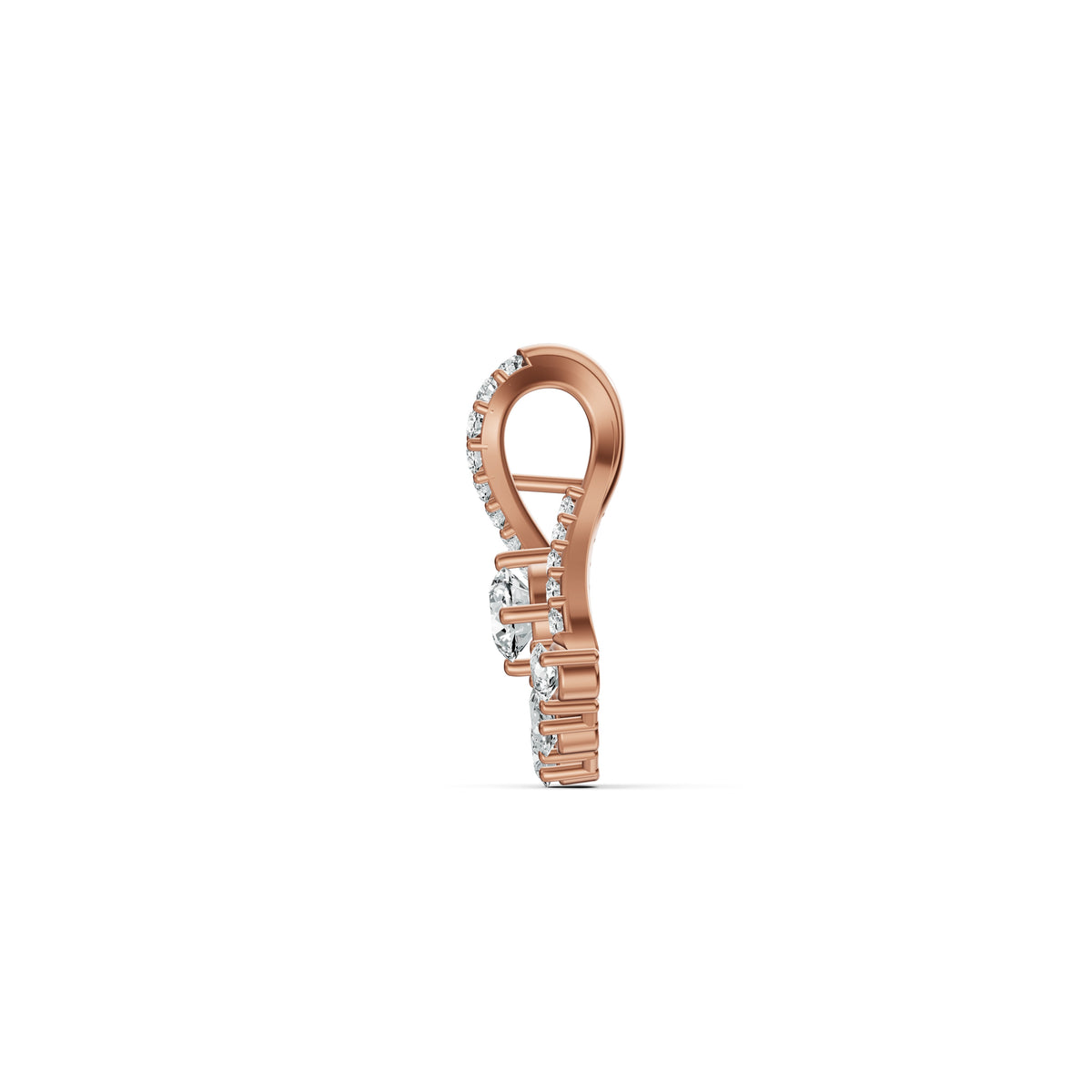Radiant Bloom Diamond Pendant