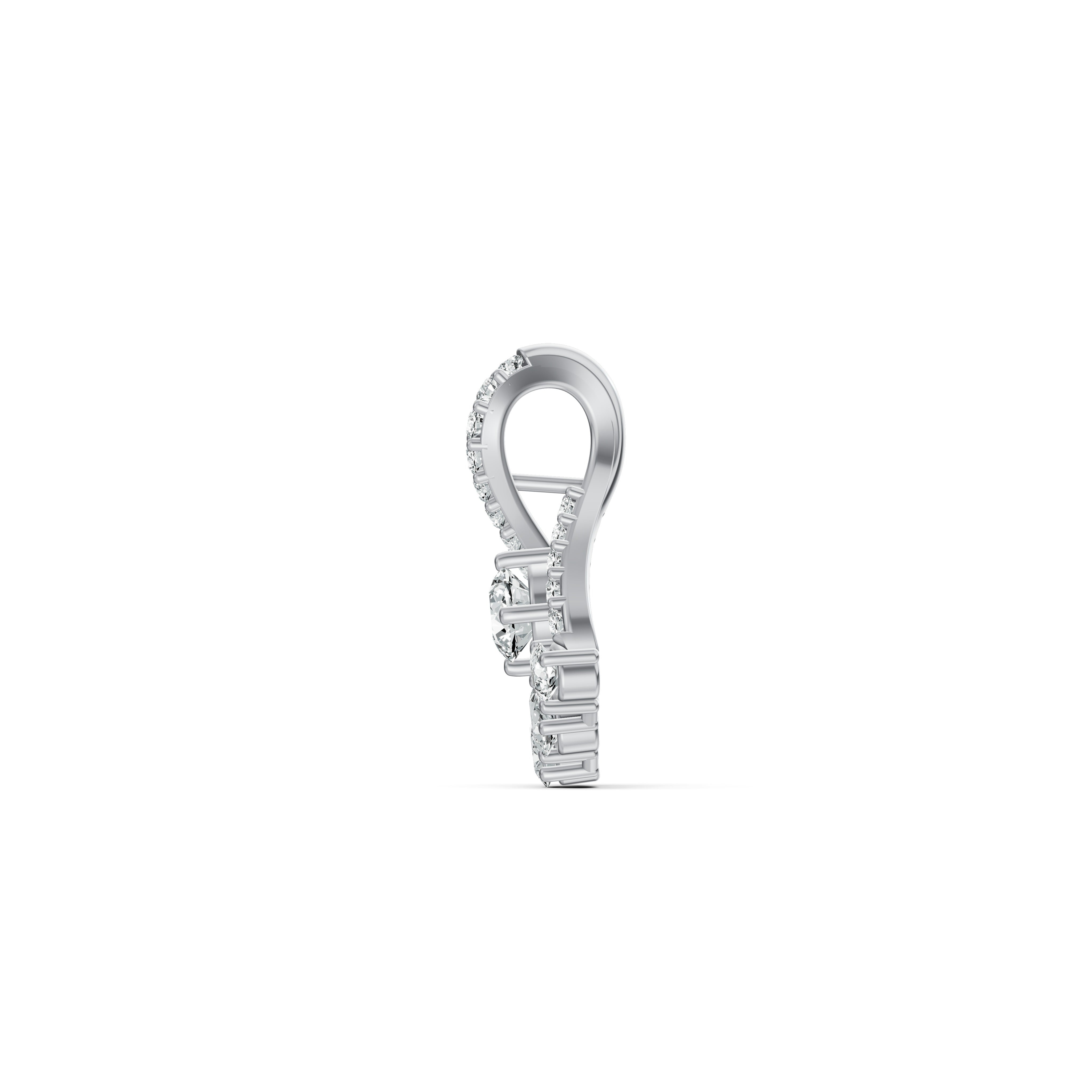 Radiant Bloom Diamond Pendant