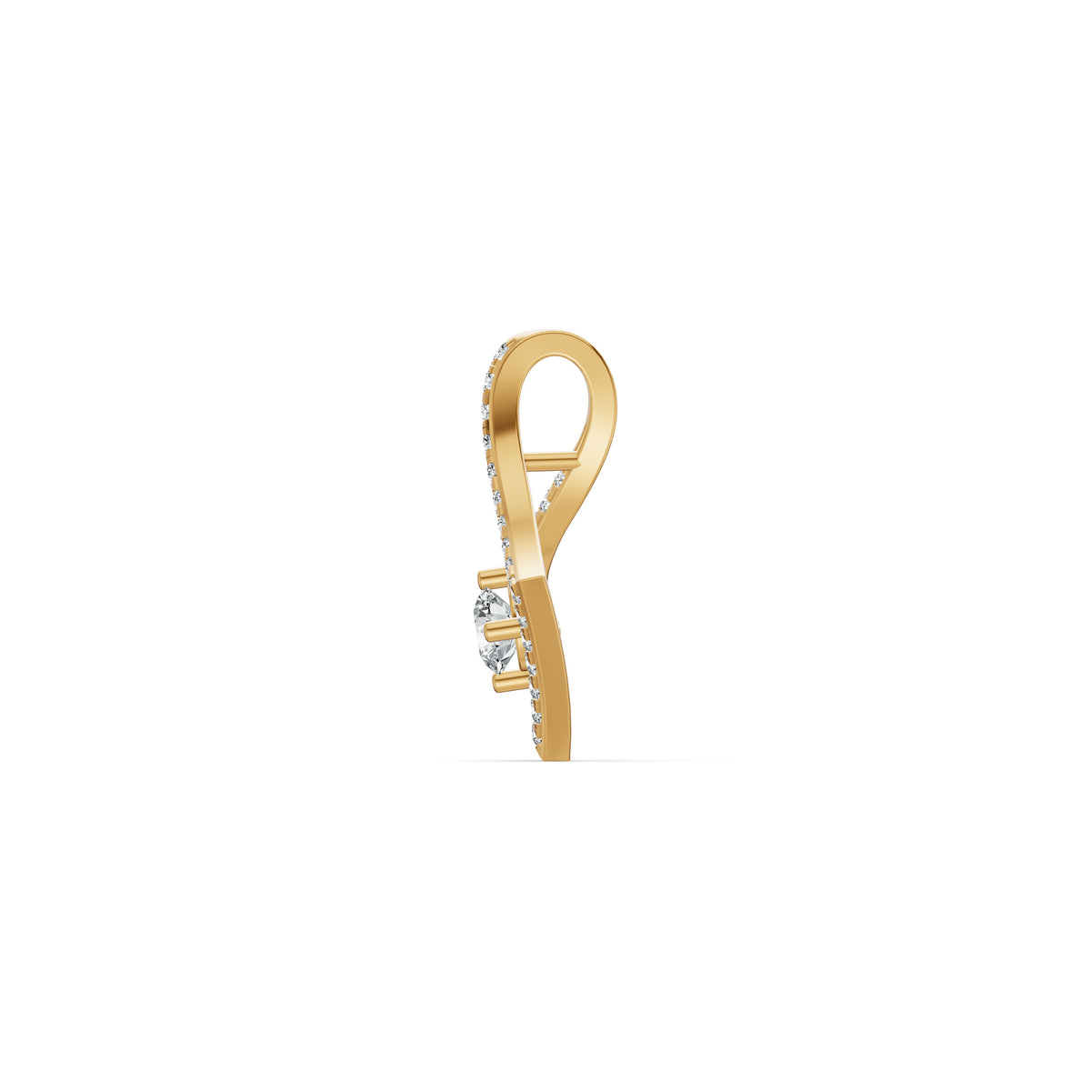 Geometric Diamond Cluster Pendant