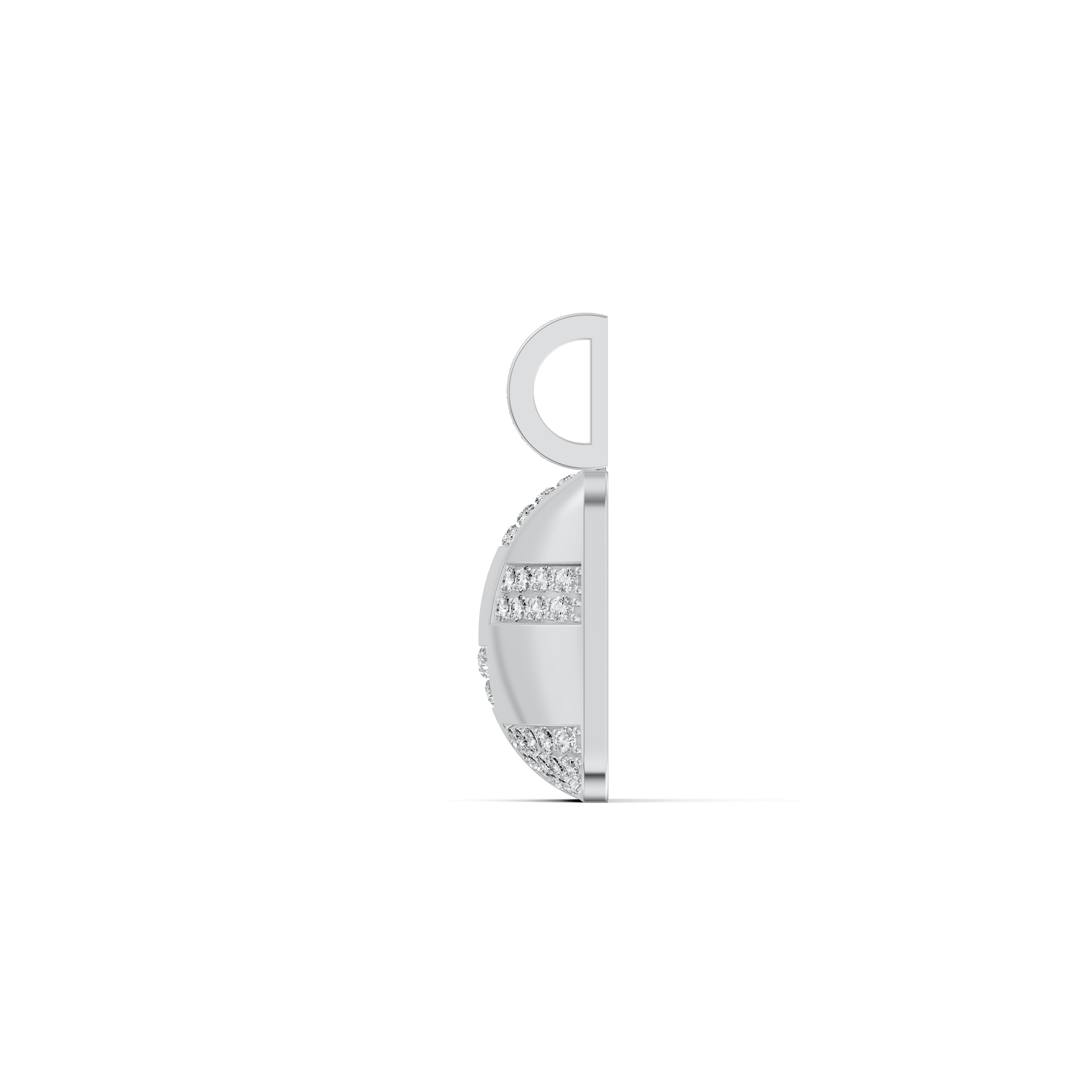 Checkered Diamond Pendant