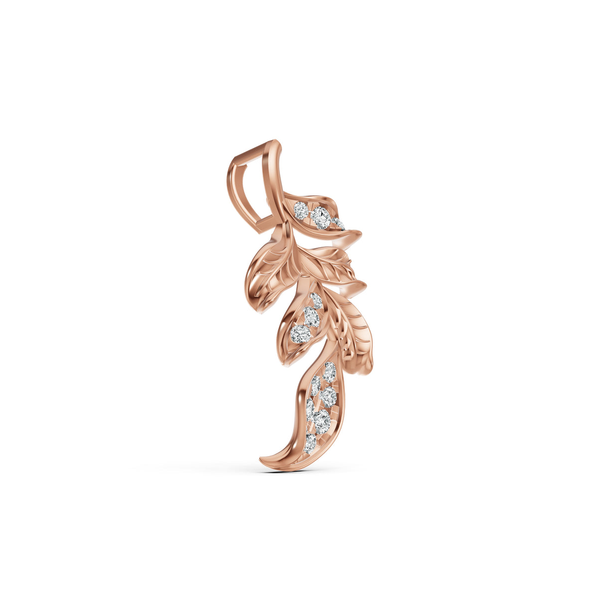 Willow Leaf Diamond Pendant