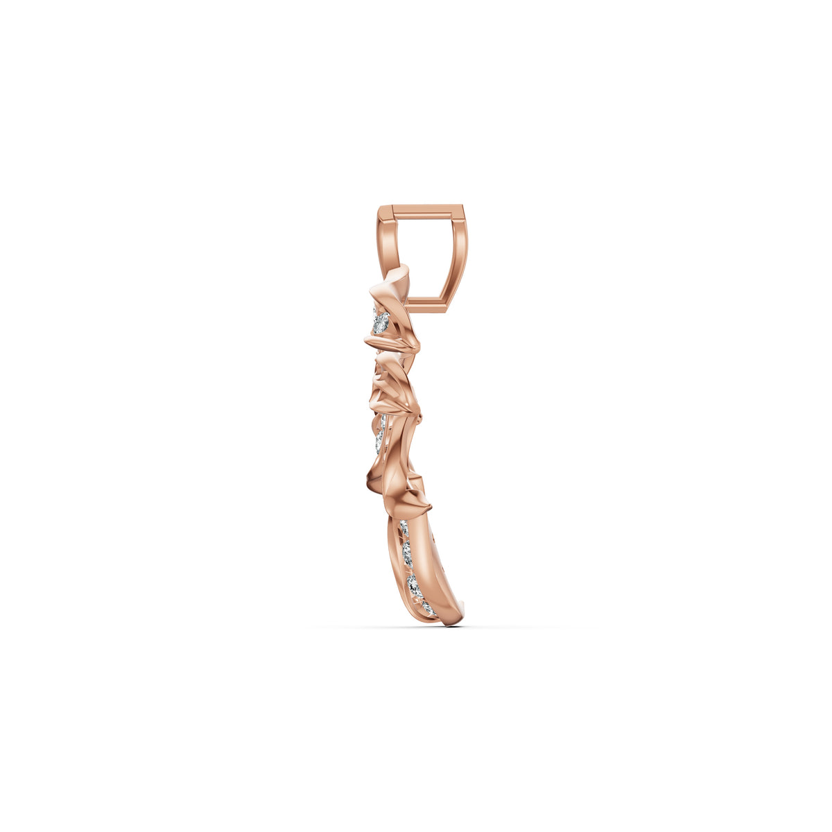 Willow Leaf Diamond Pendant