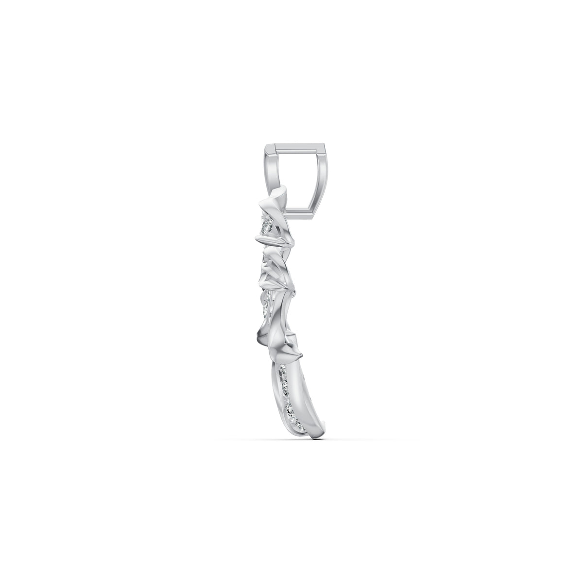 Willow Leaf Diamond Pendant