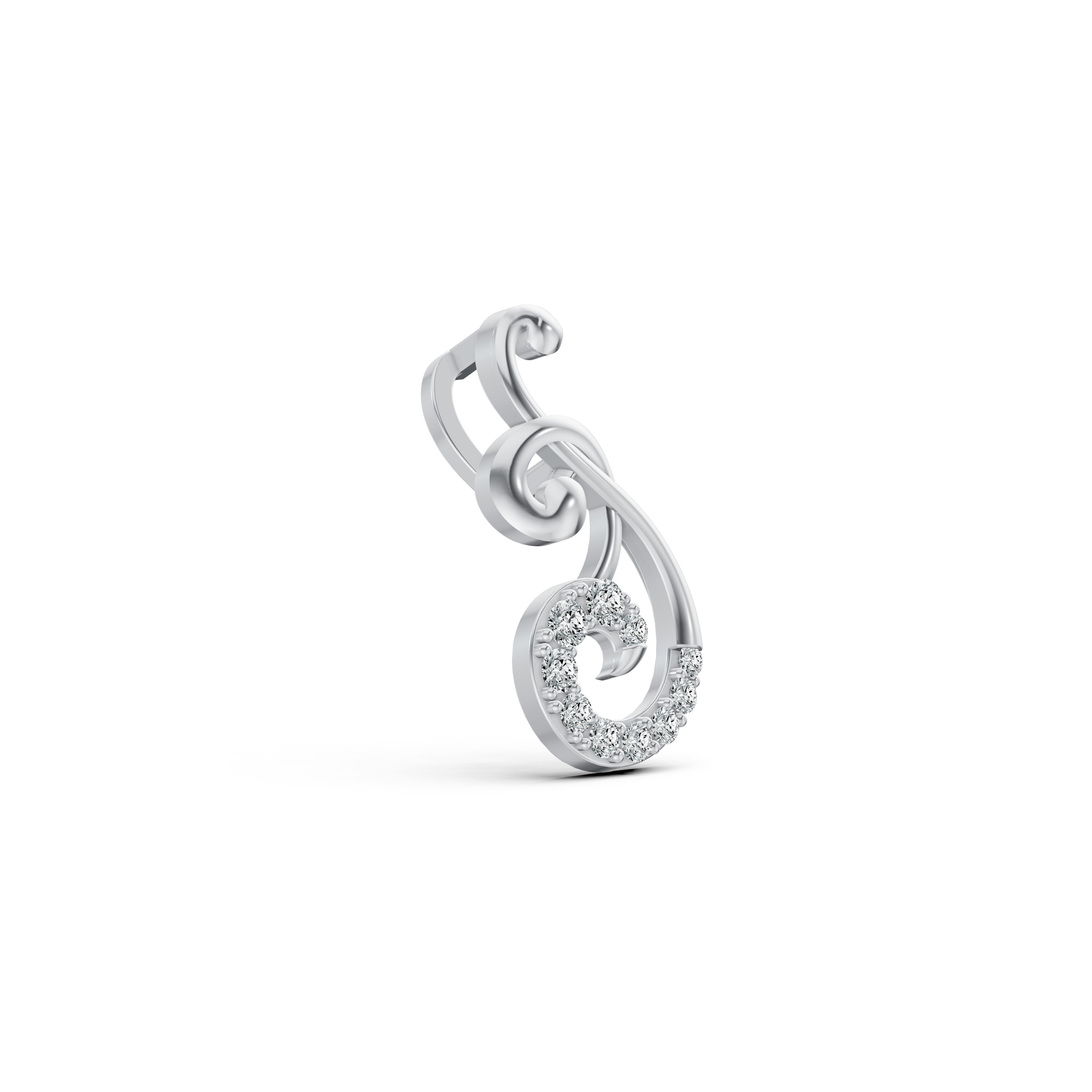 Signature Swirl Diamond Pendant
