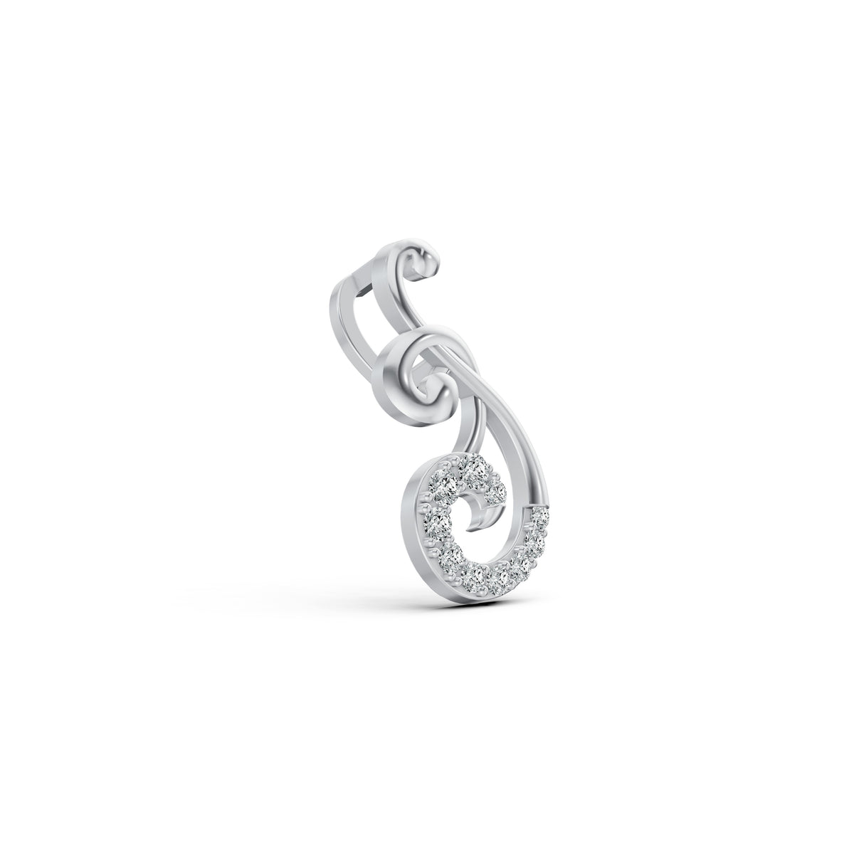 Signature Swirl Diamond Pendant