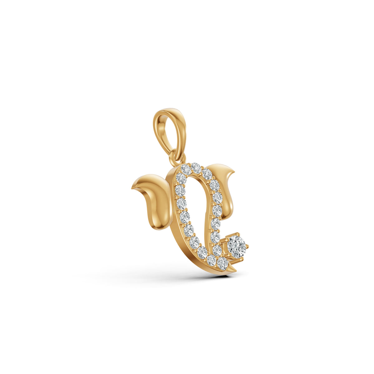 Divine Ganesha Diamond Pendant