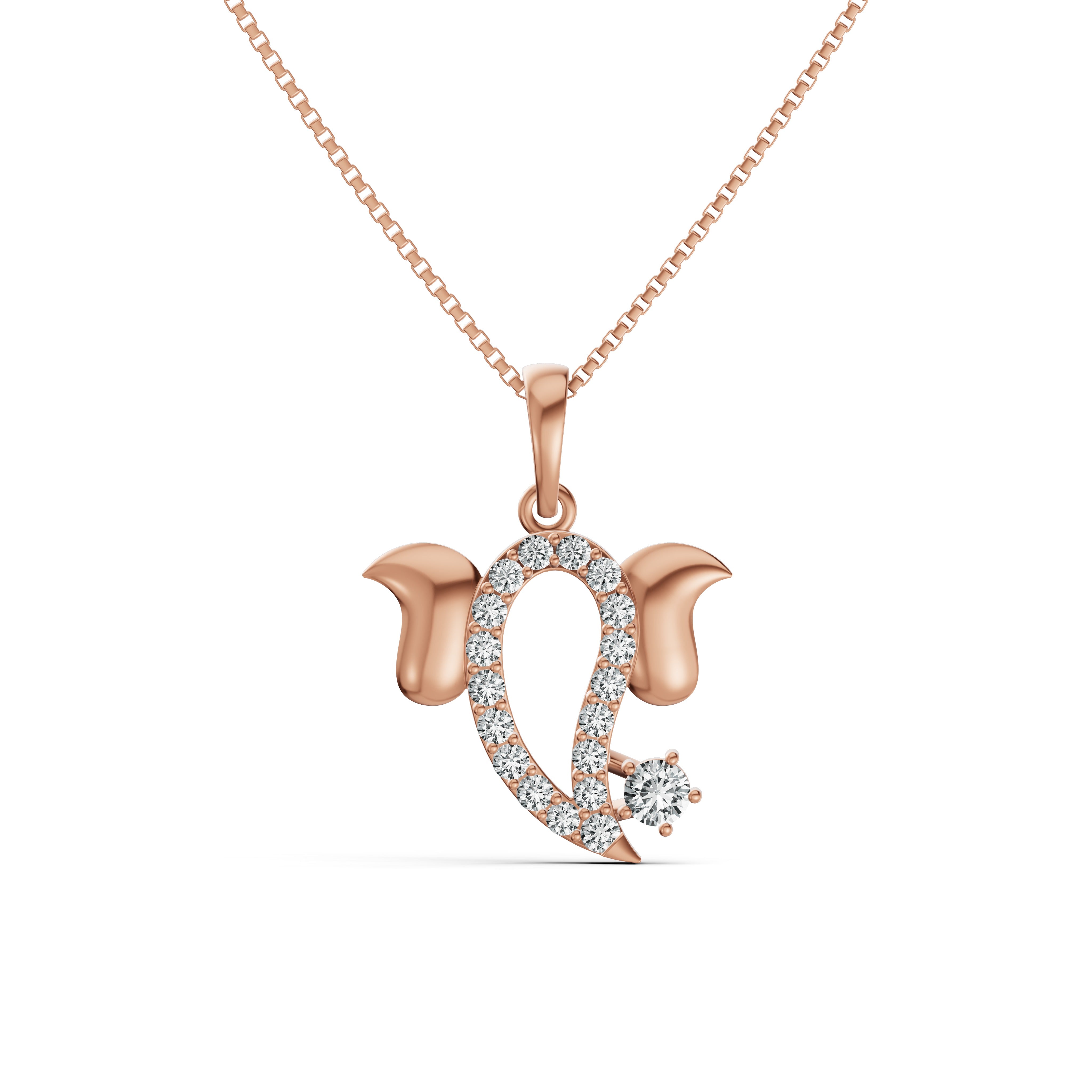 Divine Ganesha Diamond Pendant