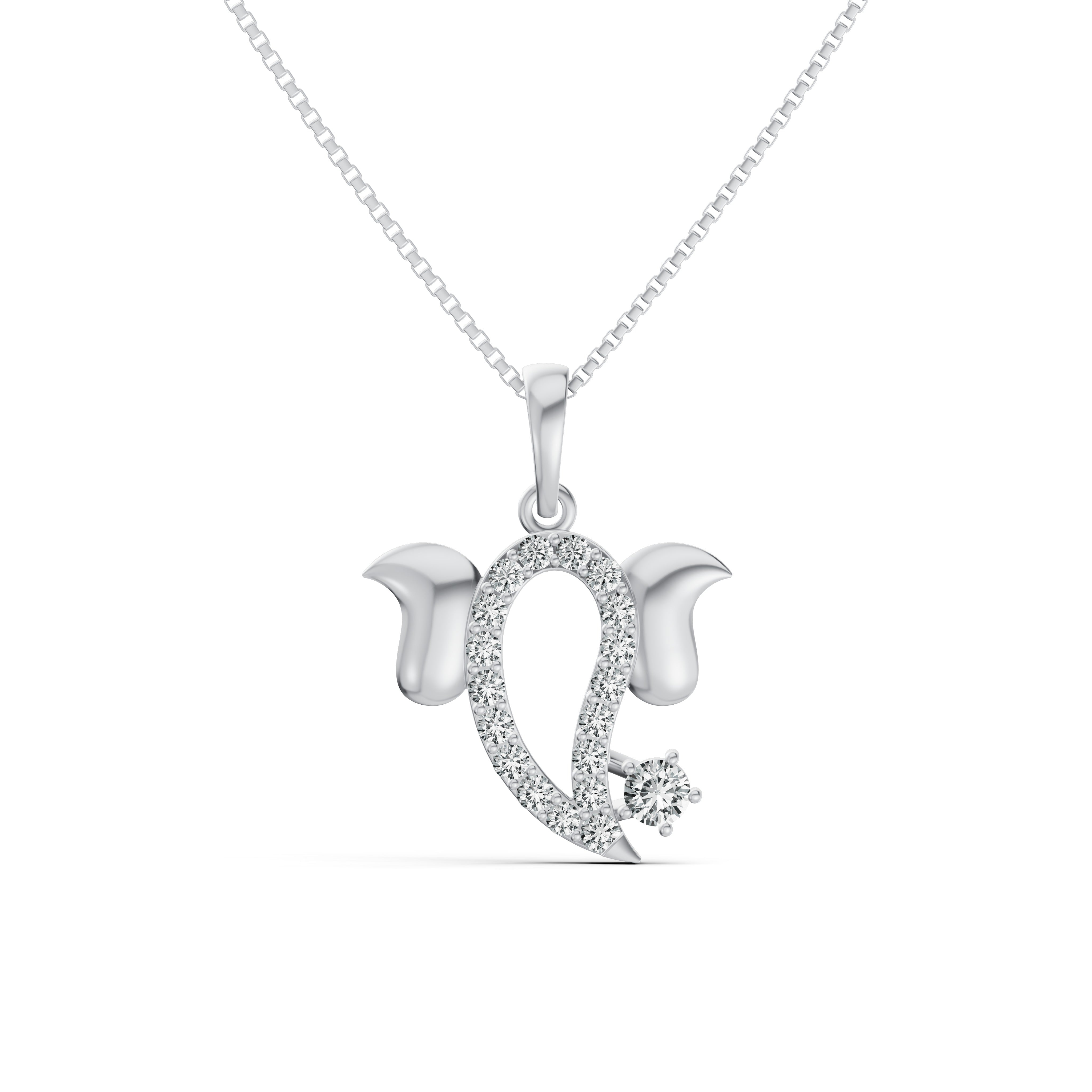 Divine Ganesha Diamond Pendant