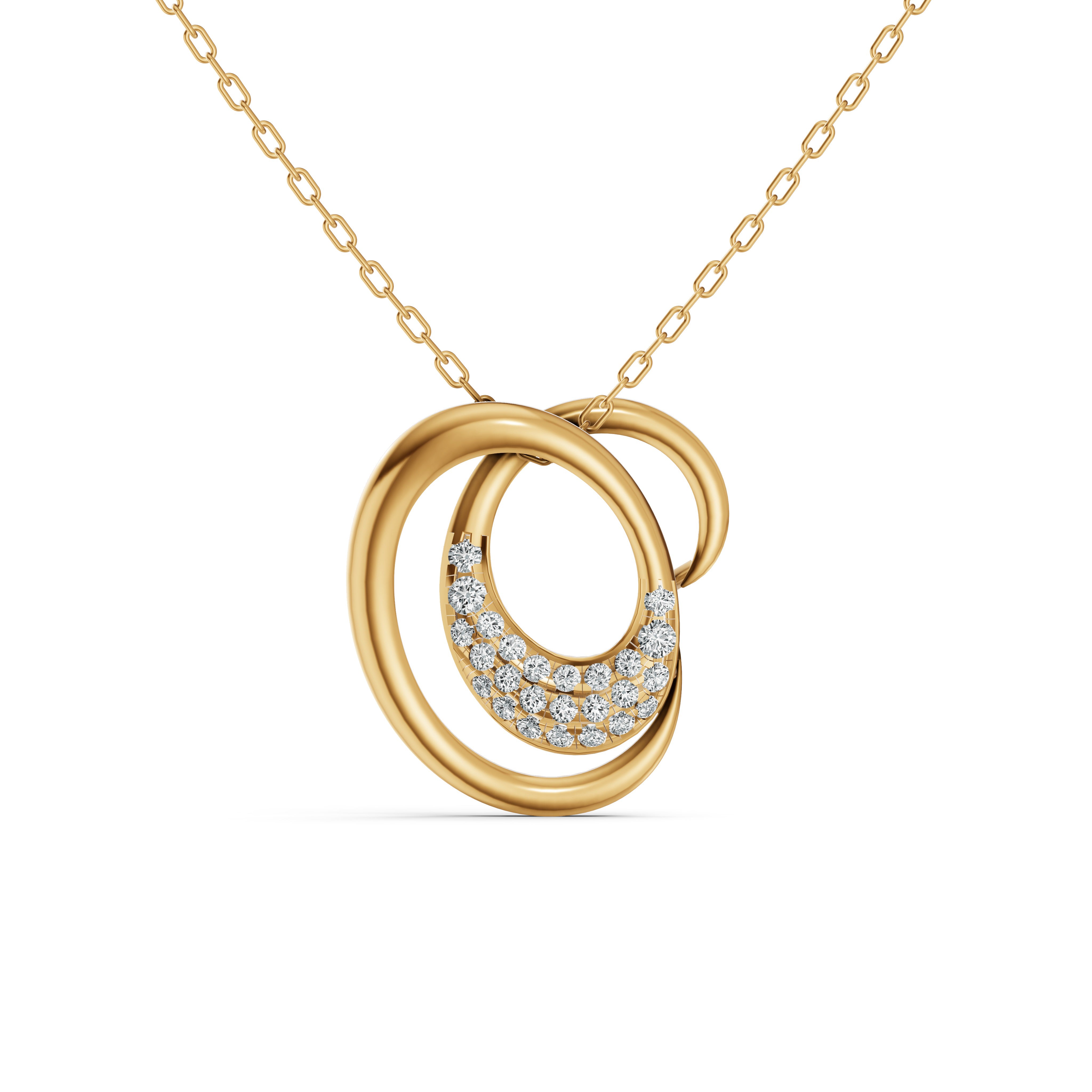 Coastal Wave Diamond Pendant