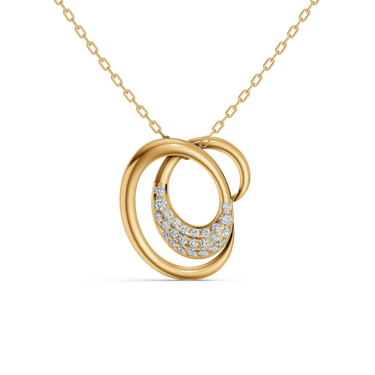 Coastal Wave Diamond Pendant