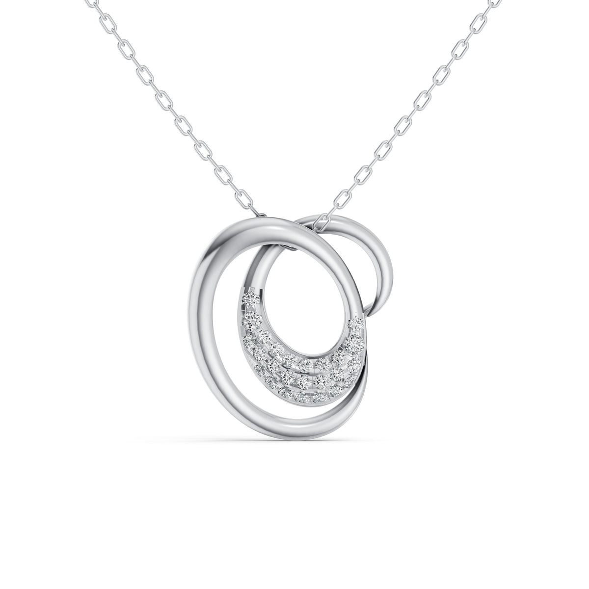 Coastal Wave Diamond Pendant