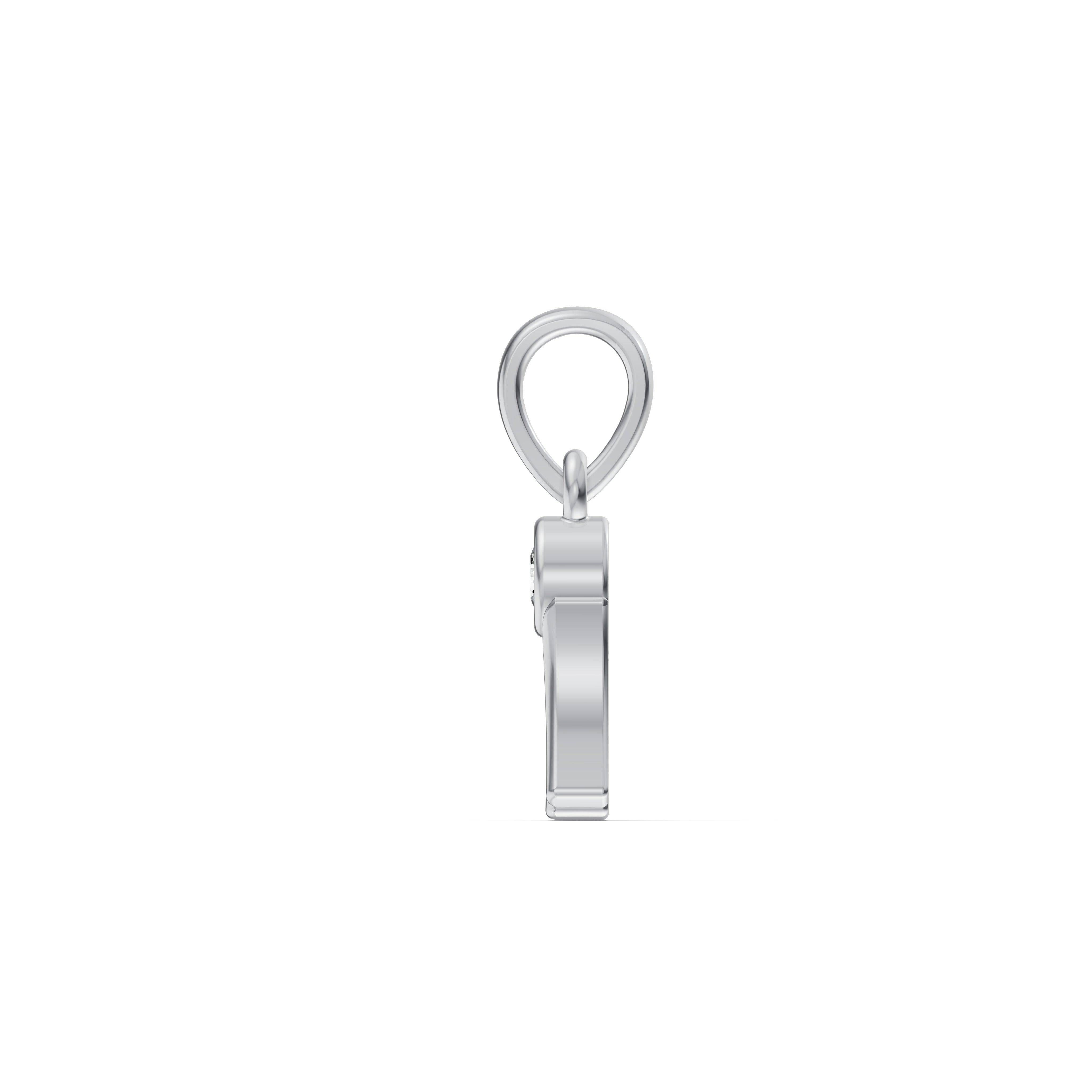 Dainty Initial A Diamond Pendant