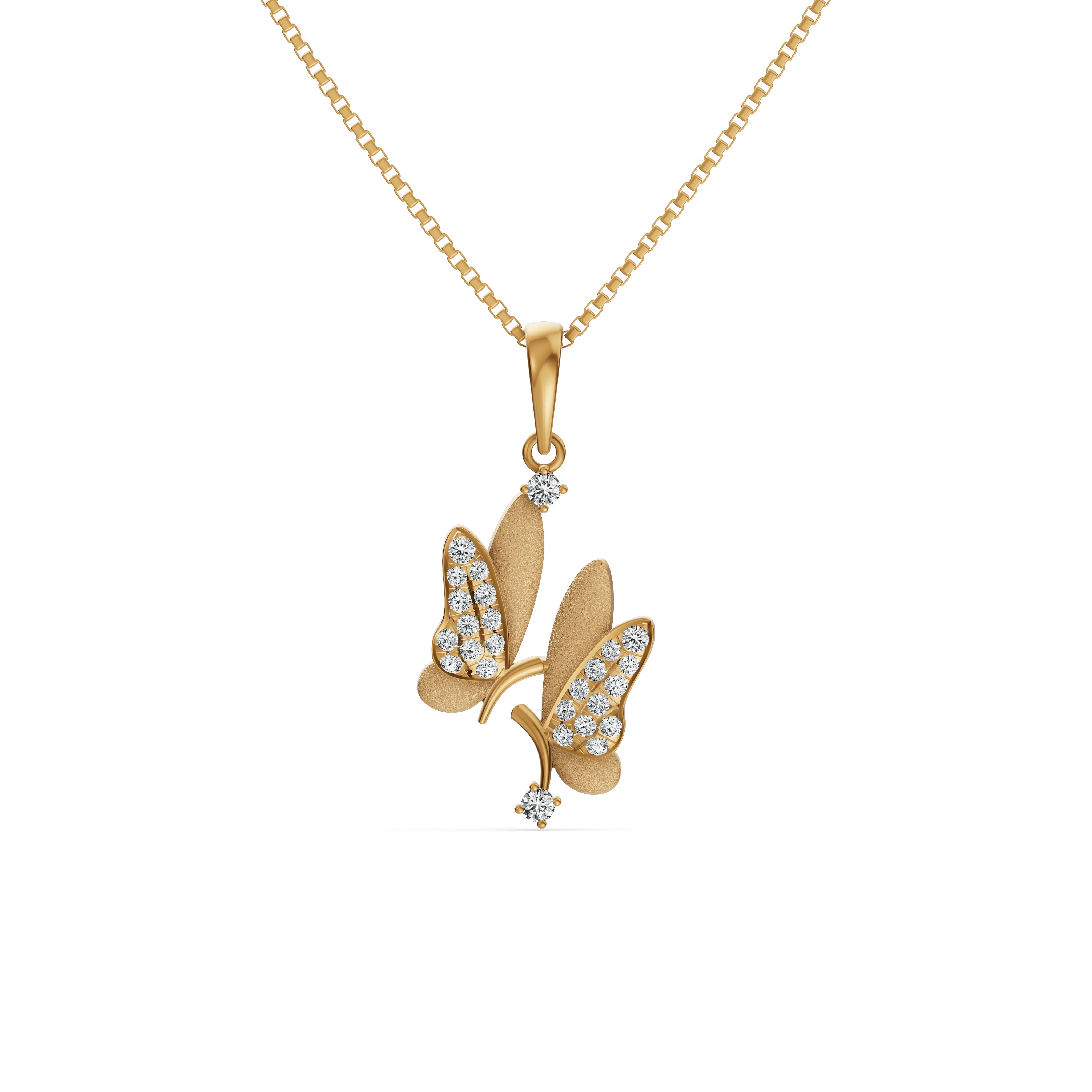 Butterfly Whispers Diamond Pendant