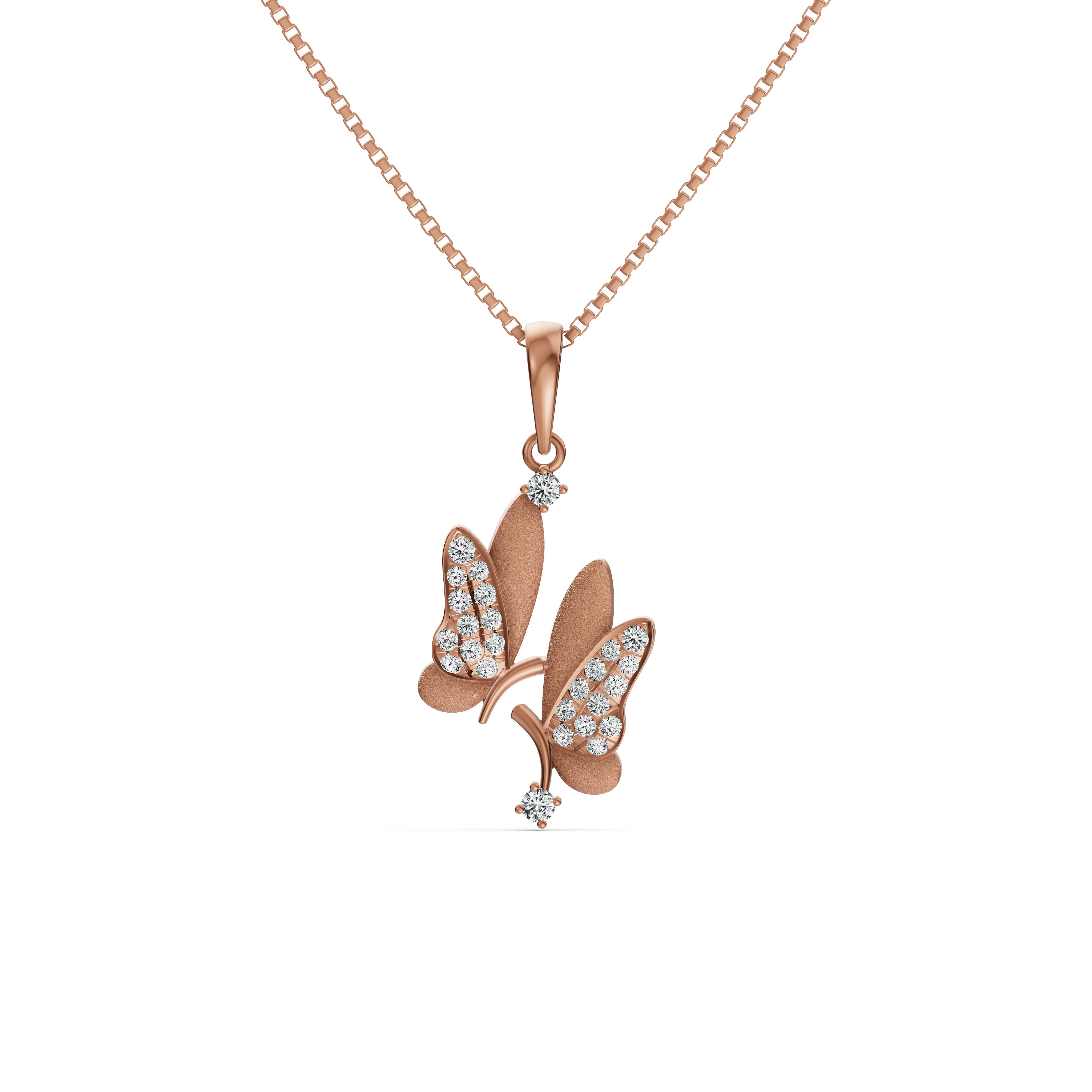 Butterfly Whispers Diamond Pendant