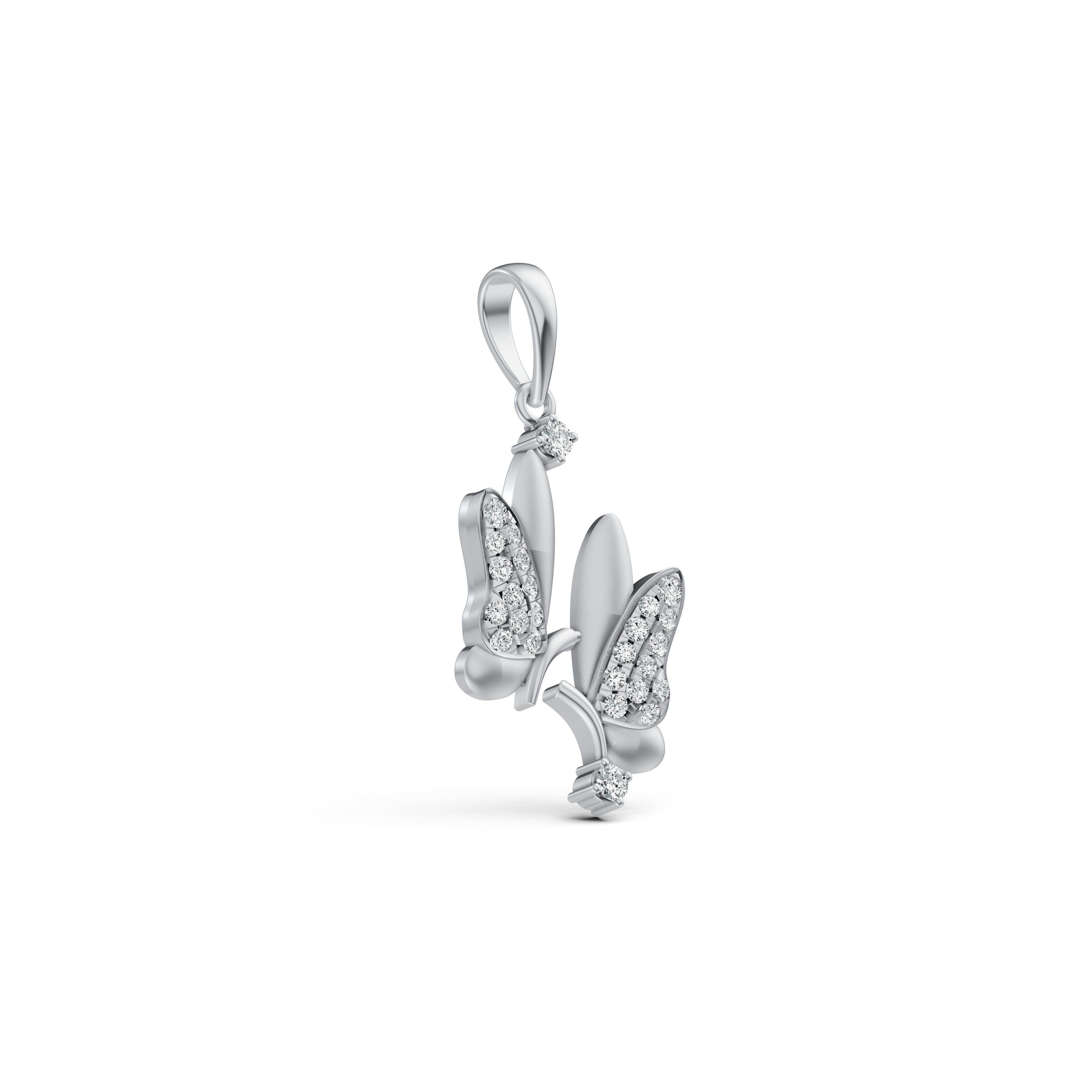 Butterfly Whispers Diamond Pendant