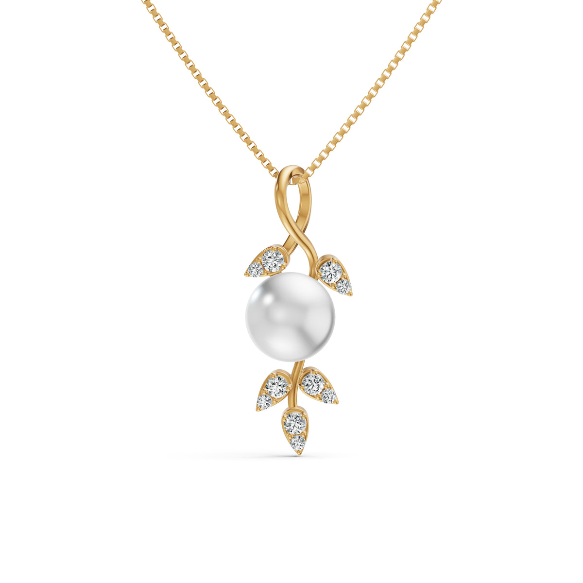 Pearl Vine Diamond Pendant