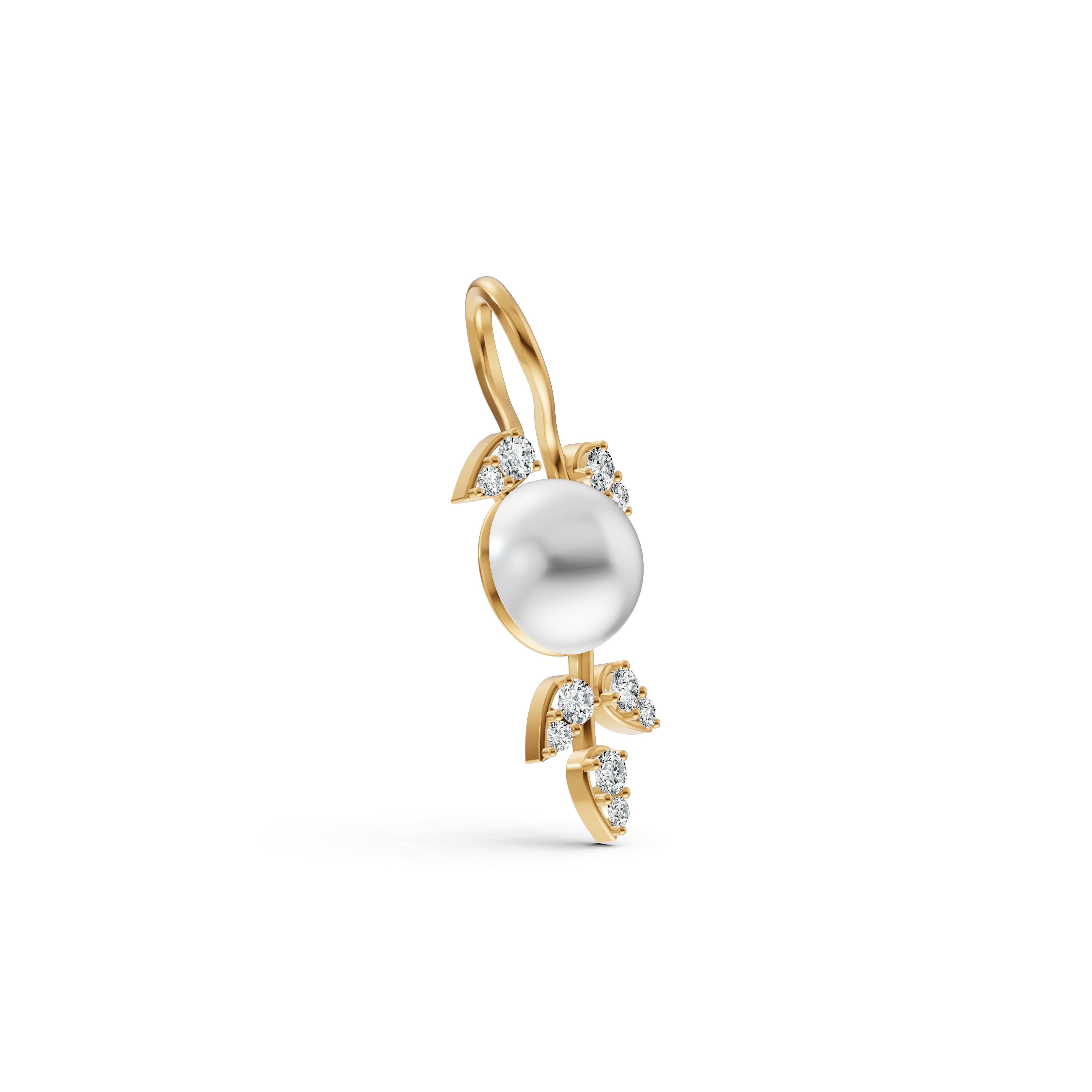 Pearl Vine Diamond Pendant
