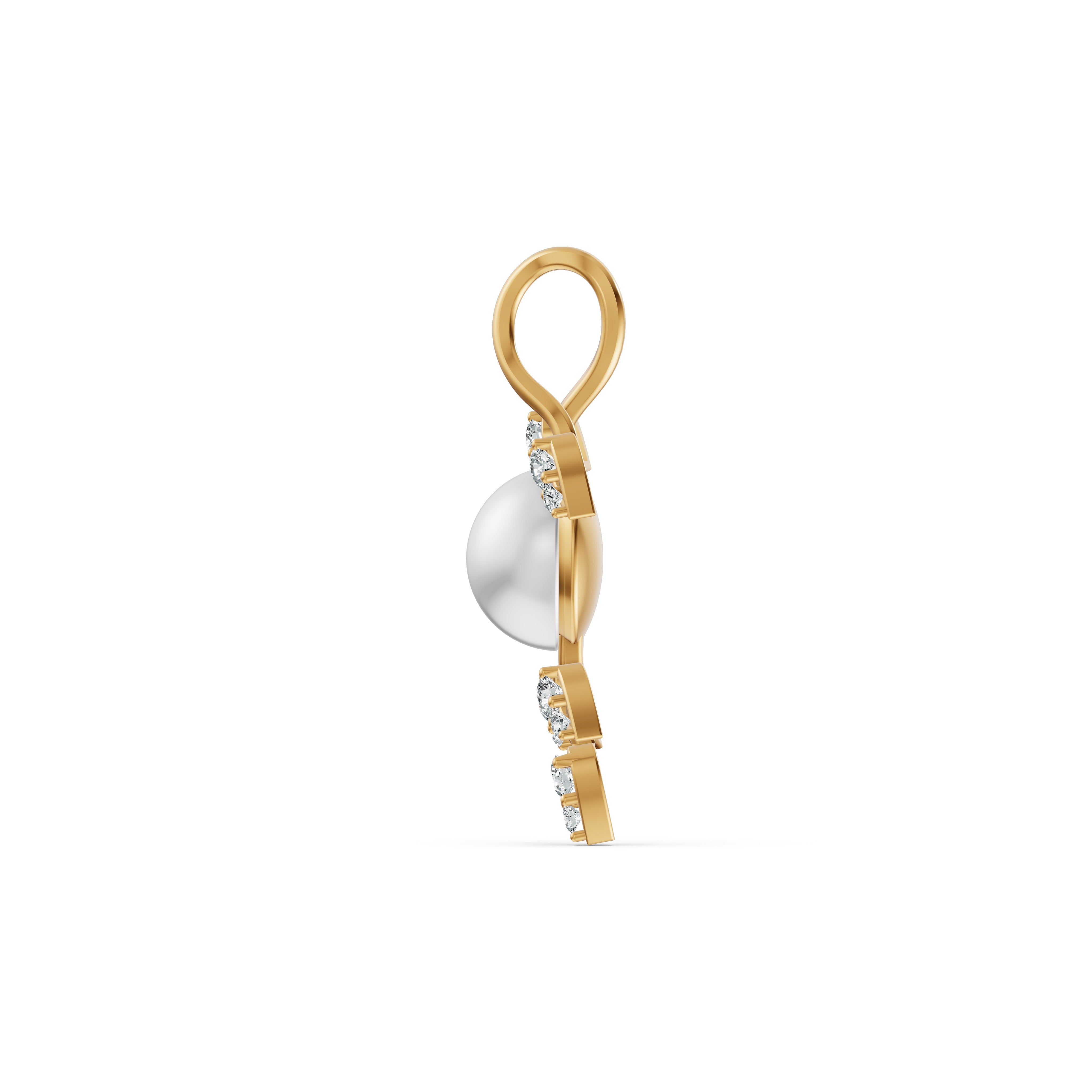 Pearl Vine Diamond Pendant