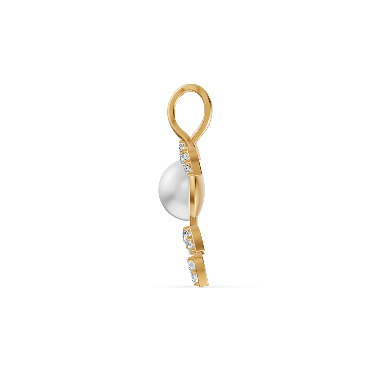 Pearl Vine Diamond Pendant