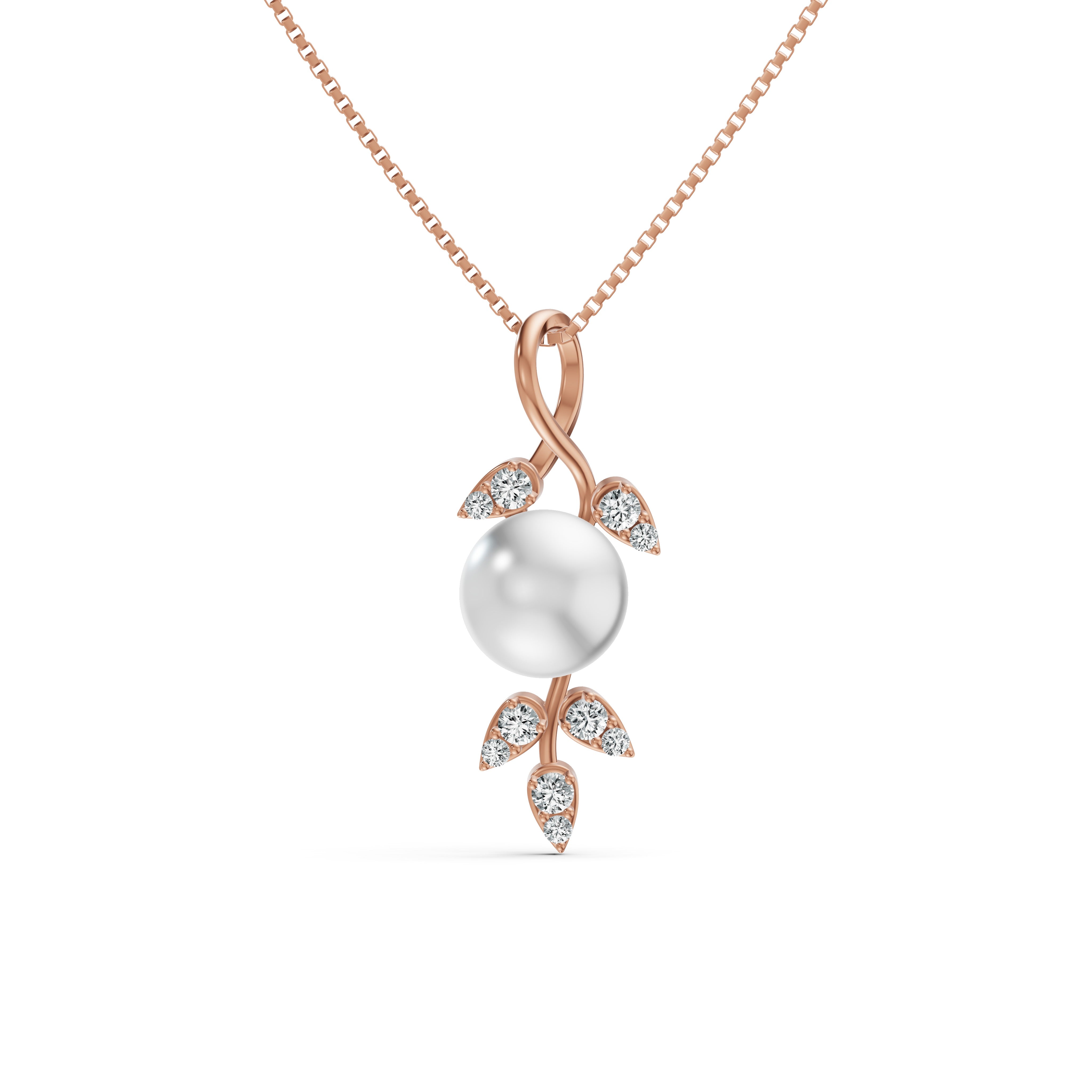 Pearl Vine Diamond Pendant