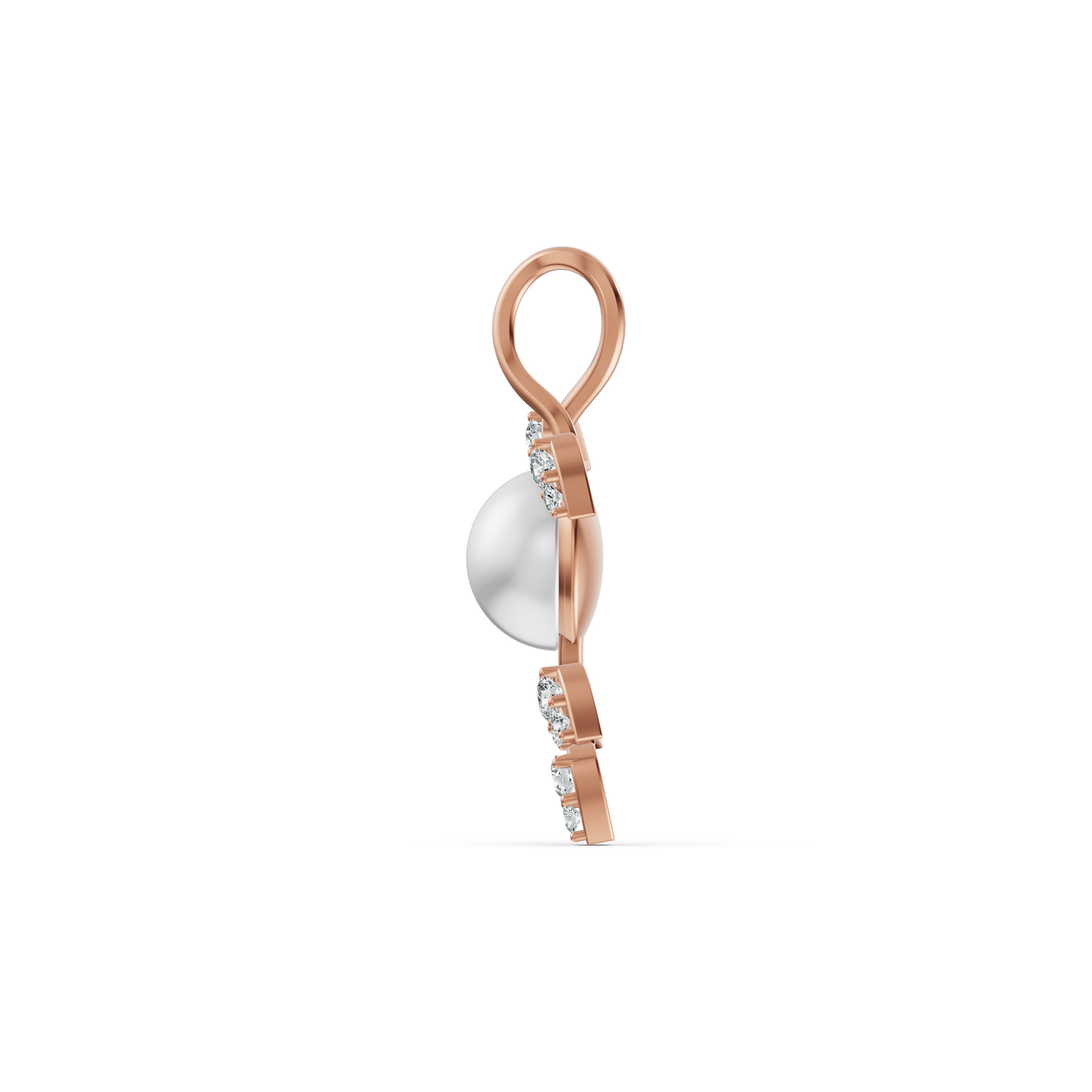 Pearl Vine Diamond Pendant