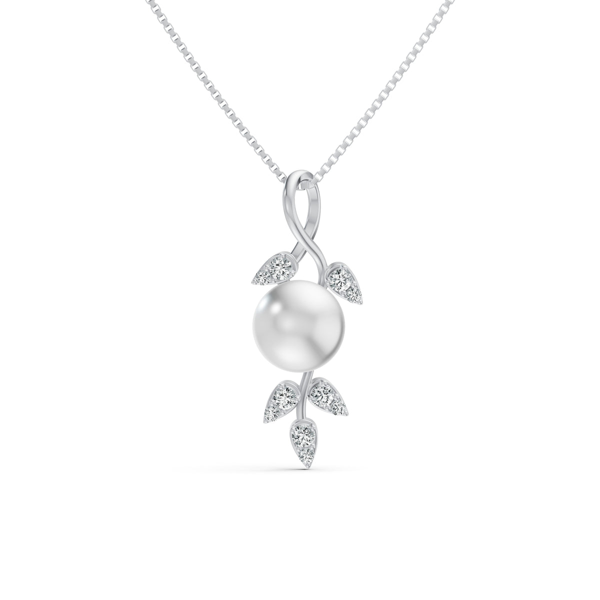 Pearl Vine Diamond Pendant