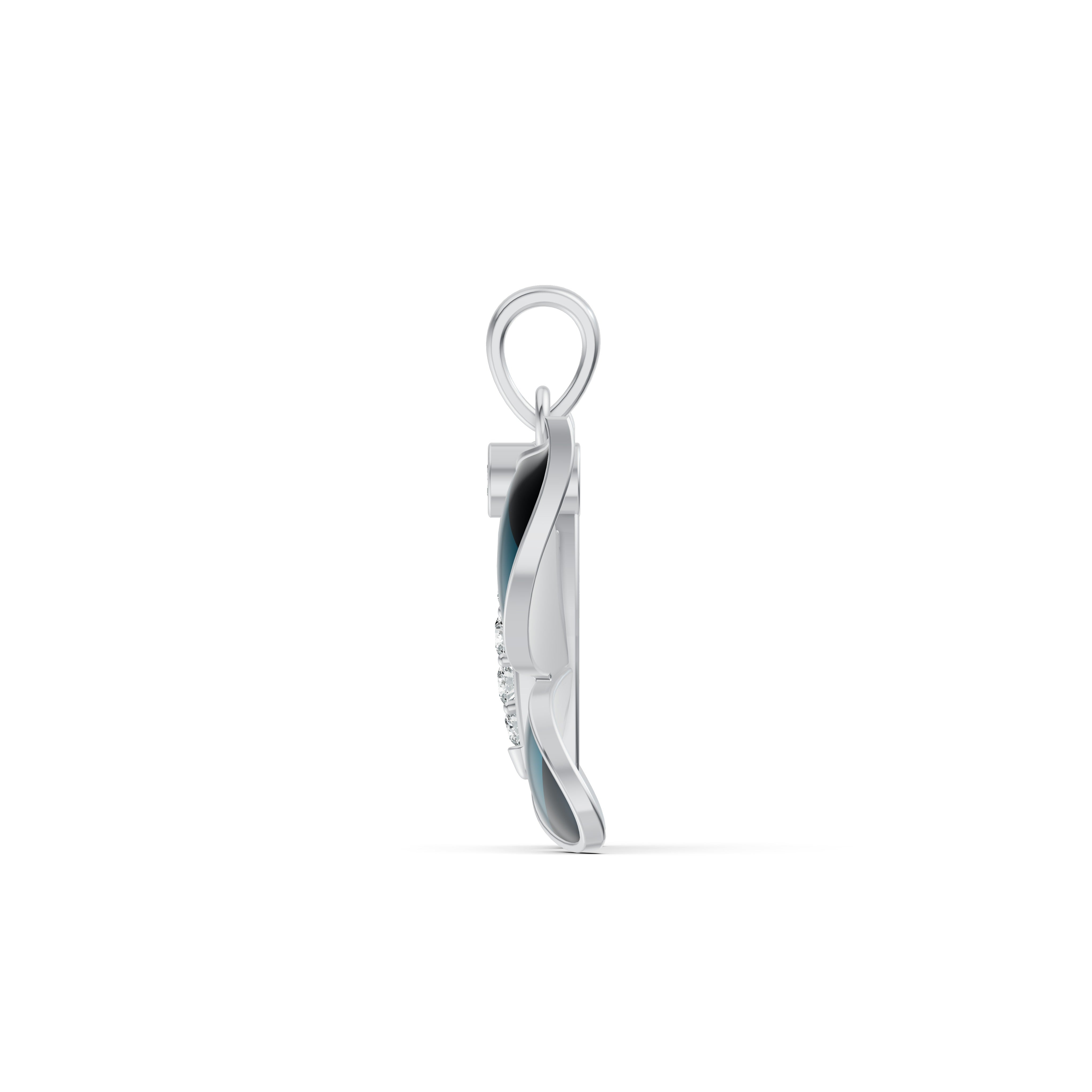 Midnight Butterfly Diamond Pendant