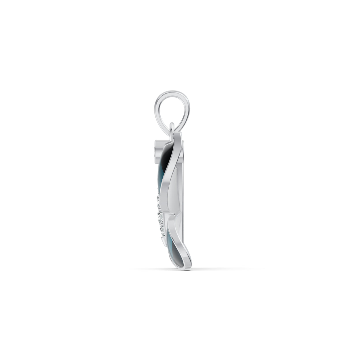 Midnight Butterfly Diamond Pendant