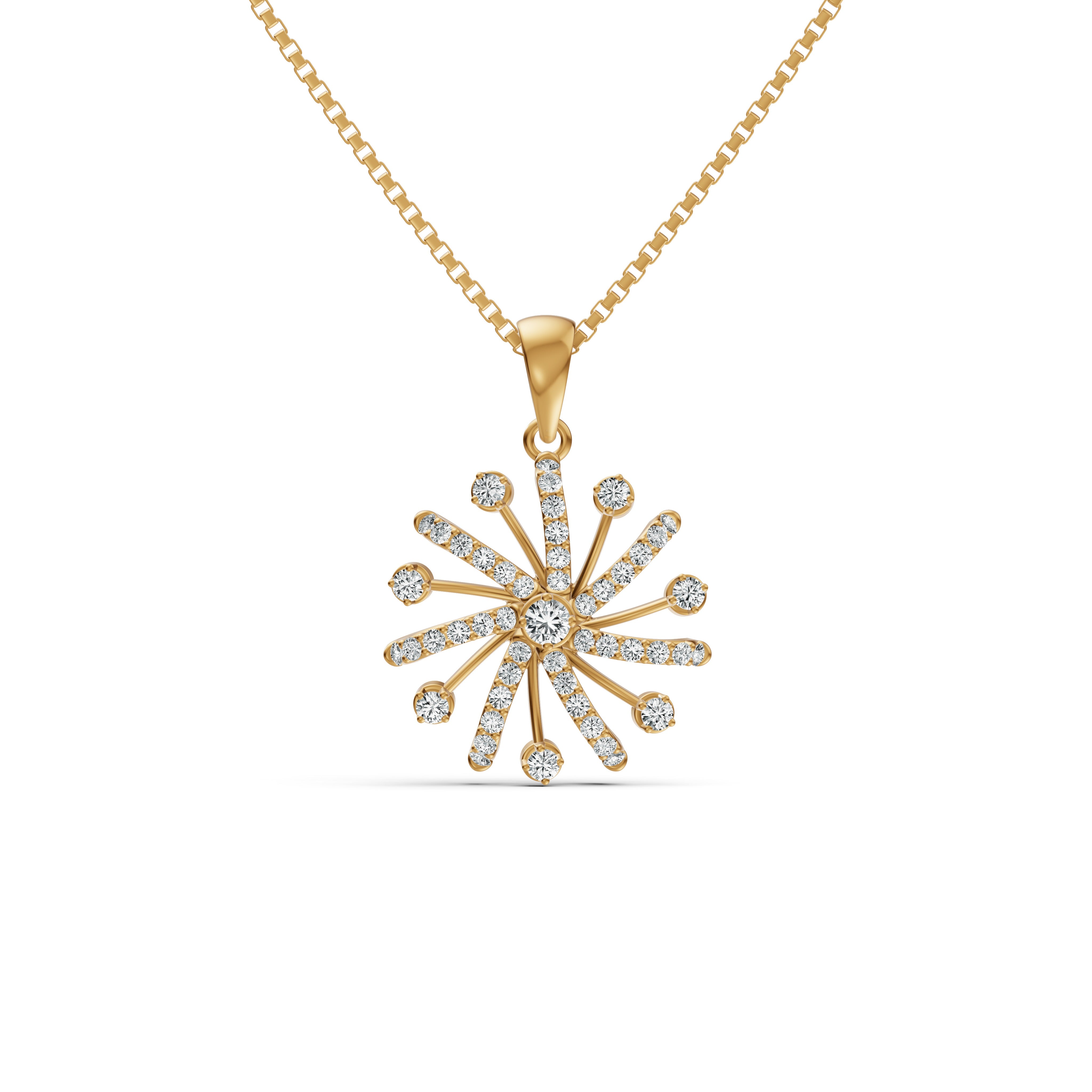 Sparkle Burst Diamond Pendant