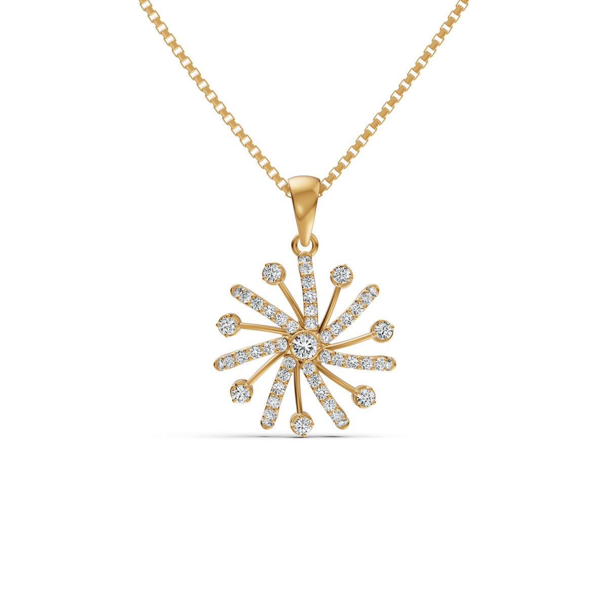 Sparkle Burst Diamond Pendant