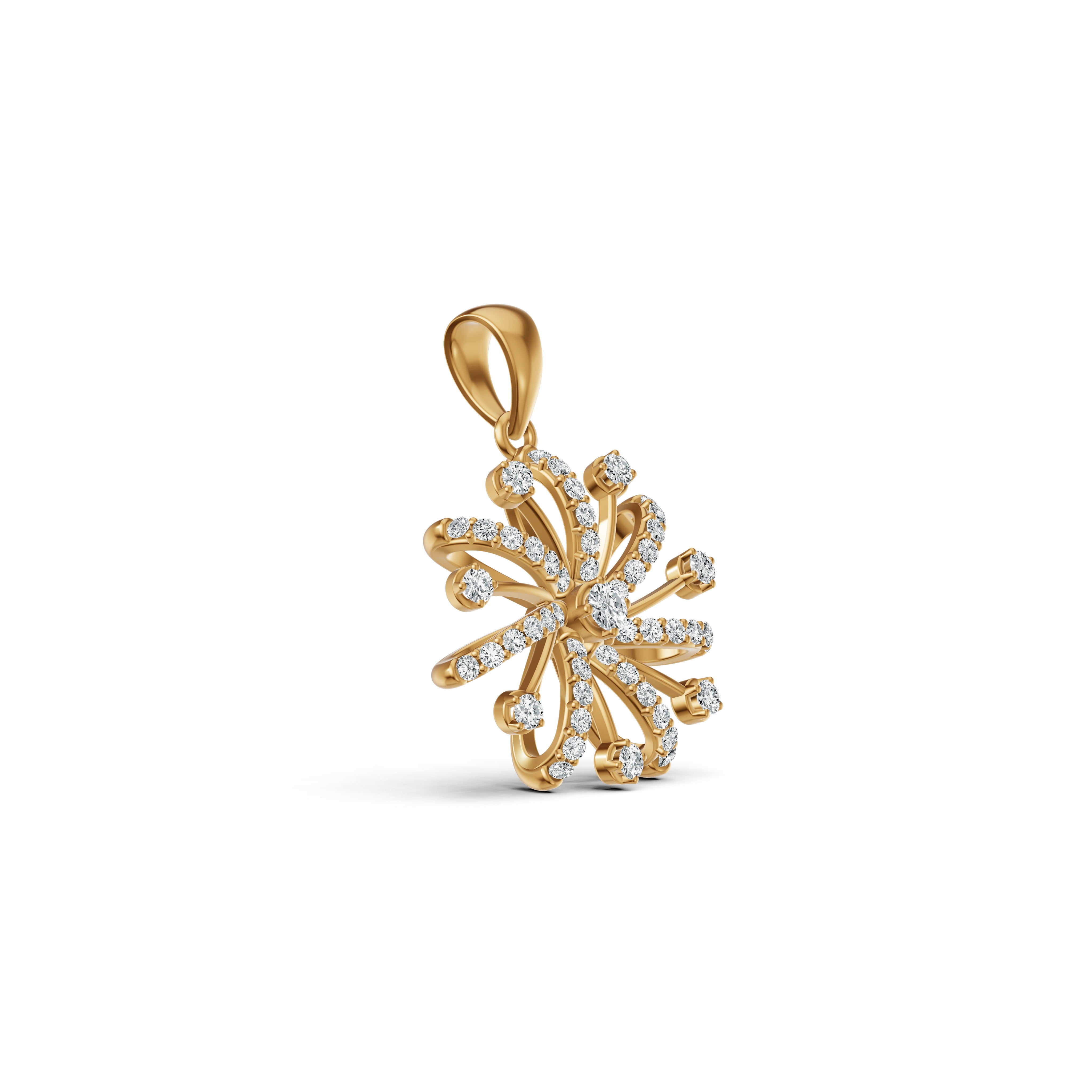 Sparkle Burst Diamond Pendant