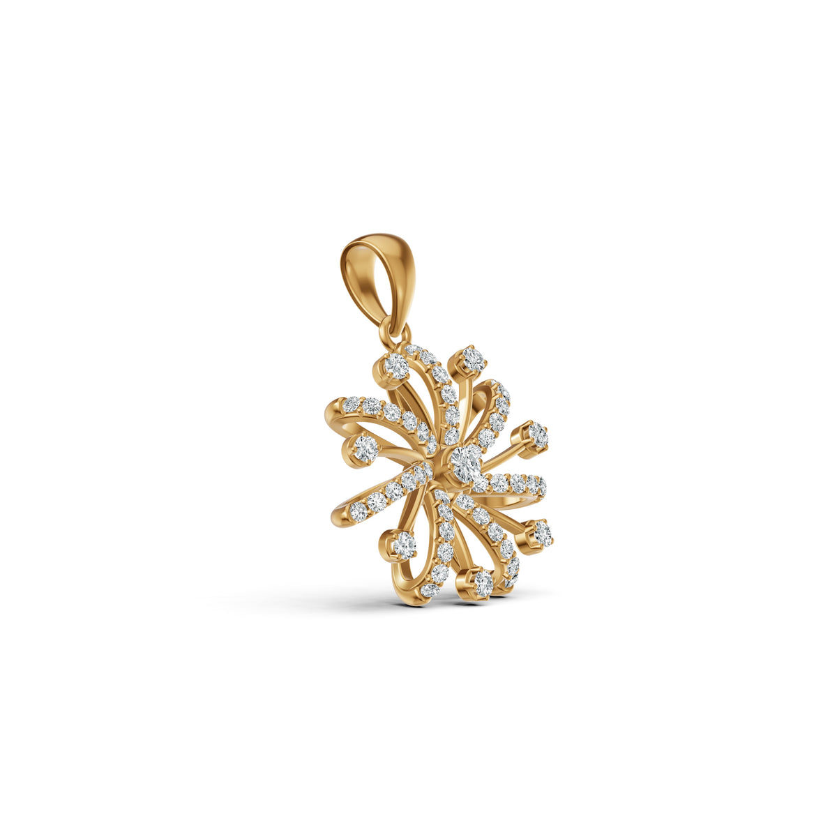 Sparkle Burst Diamond Pendant