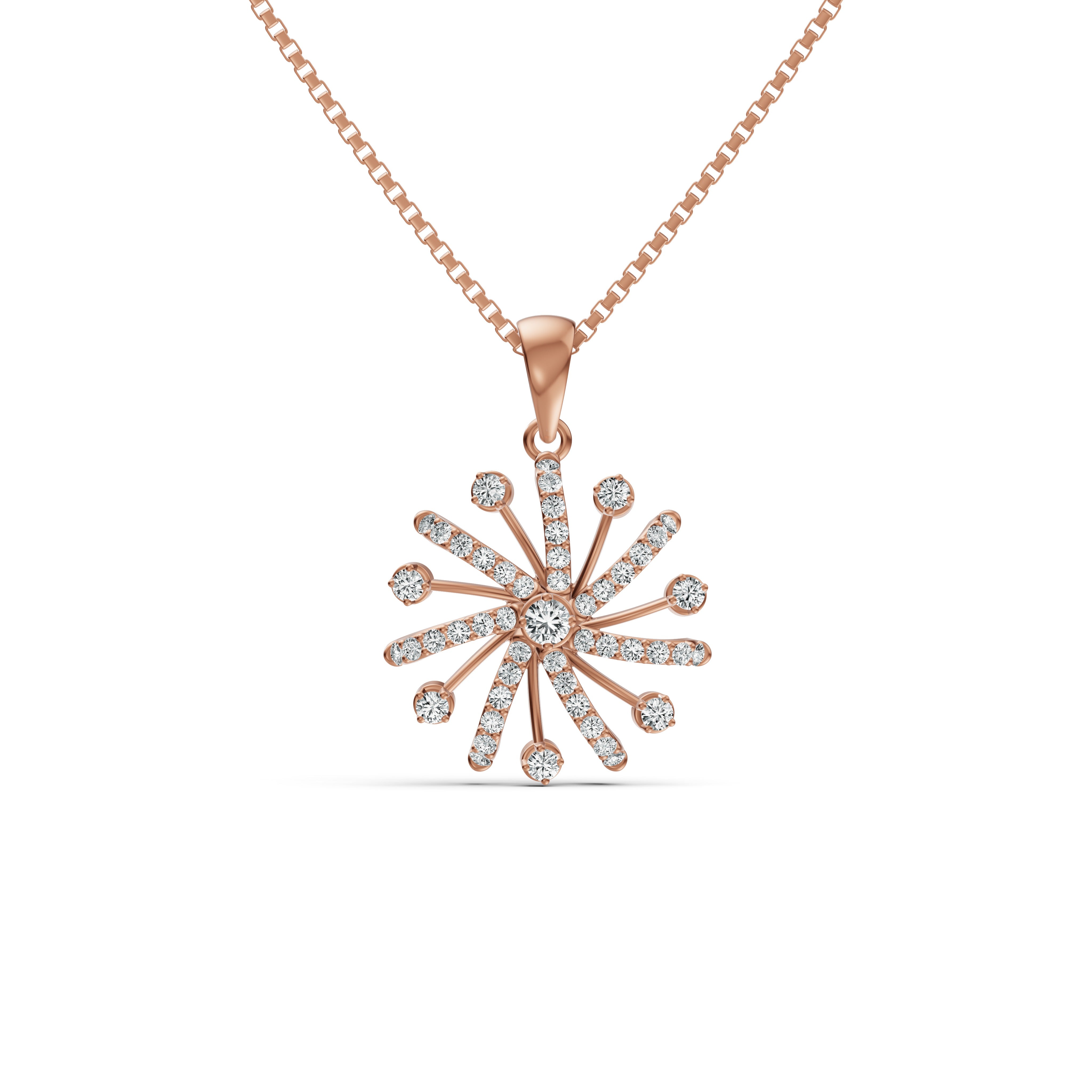 Sparkle Burst Diamond Pendant