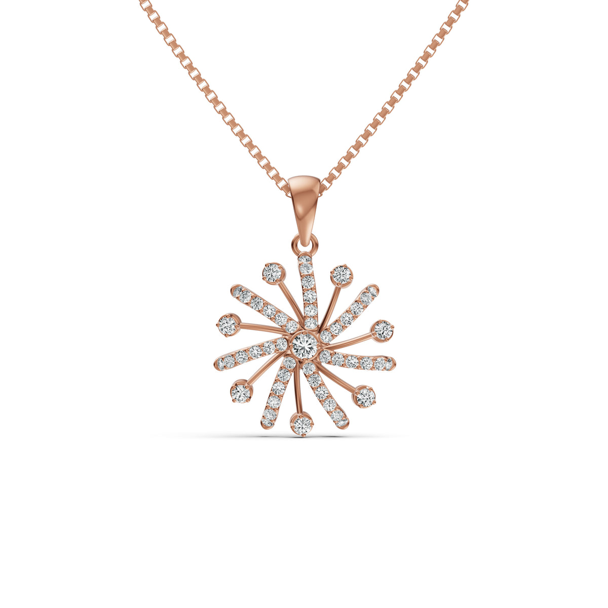 Sparkle Burst Diamond Pendant