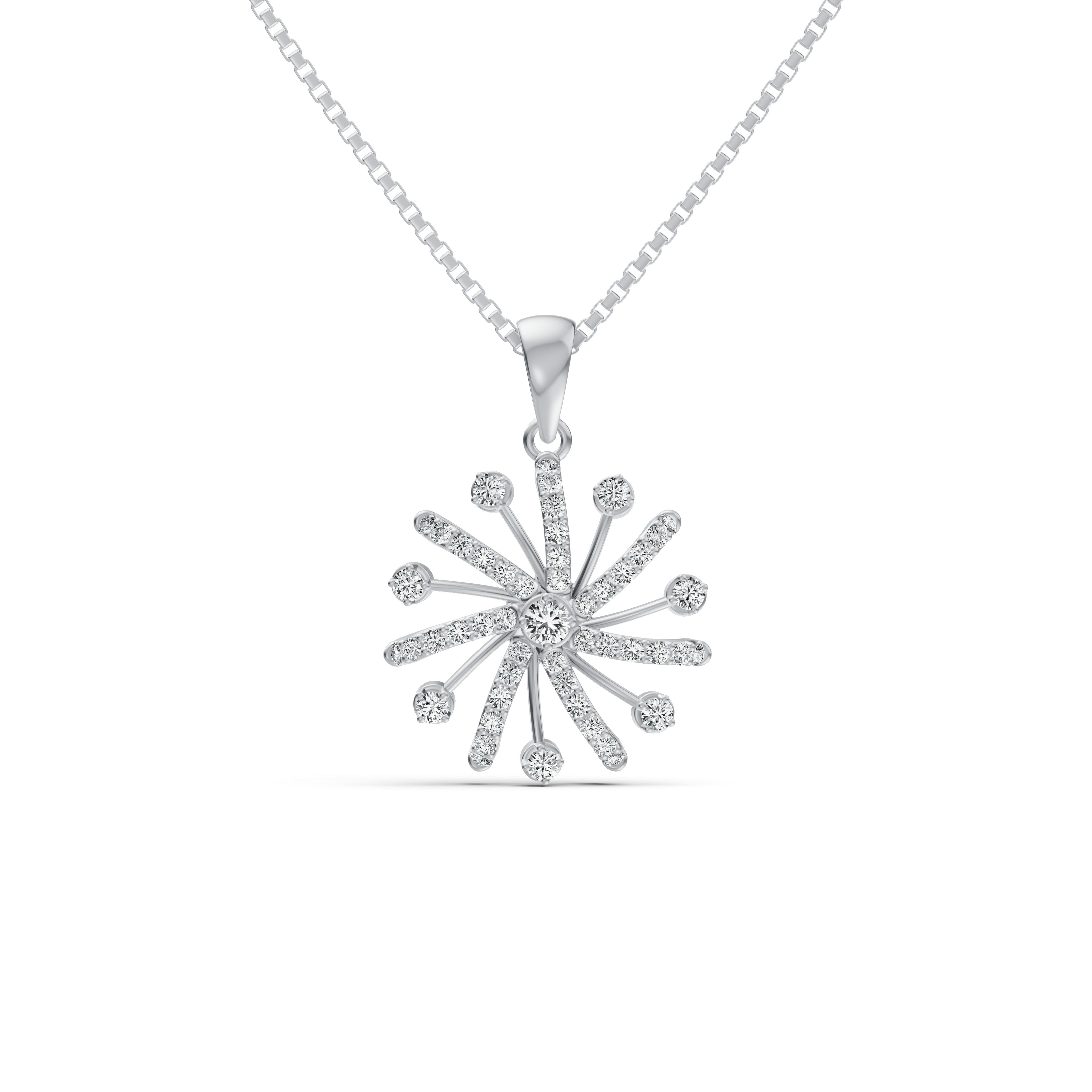Sparkle Burst Diamond Pendant