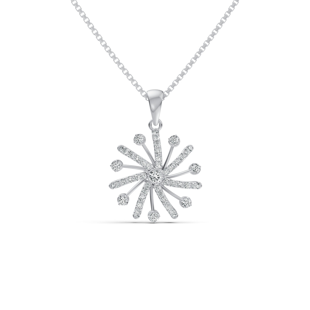 Sparkle Burst Diamond Pendant