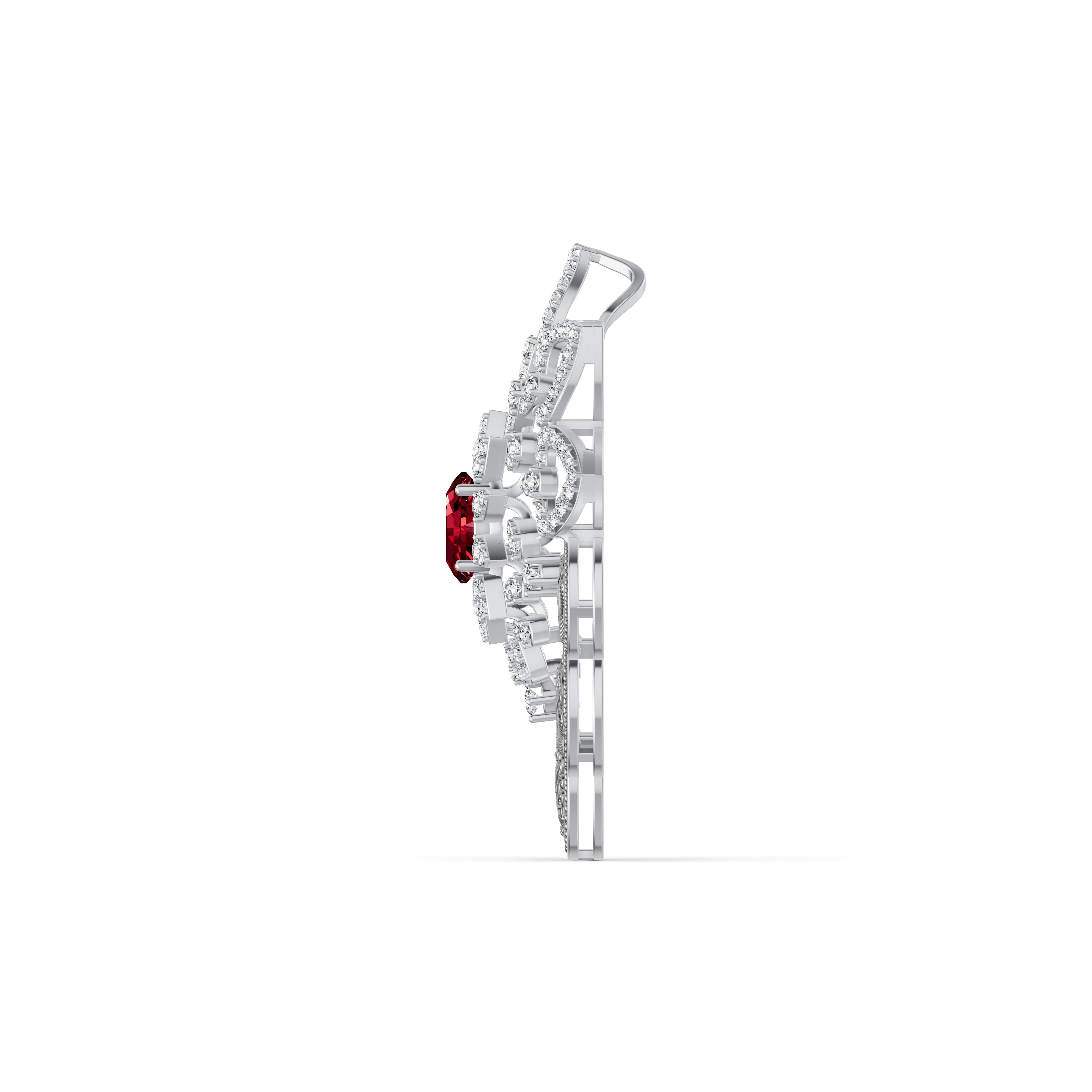 Regal Lakshmi Coin Diamond Pendant