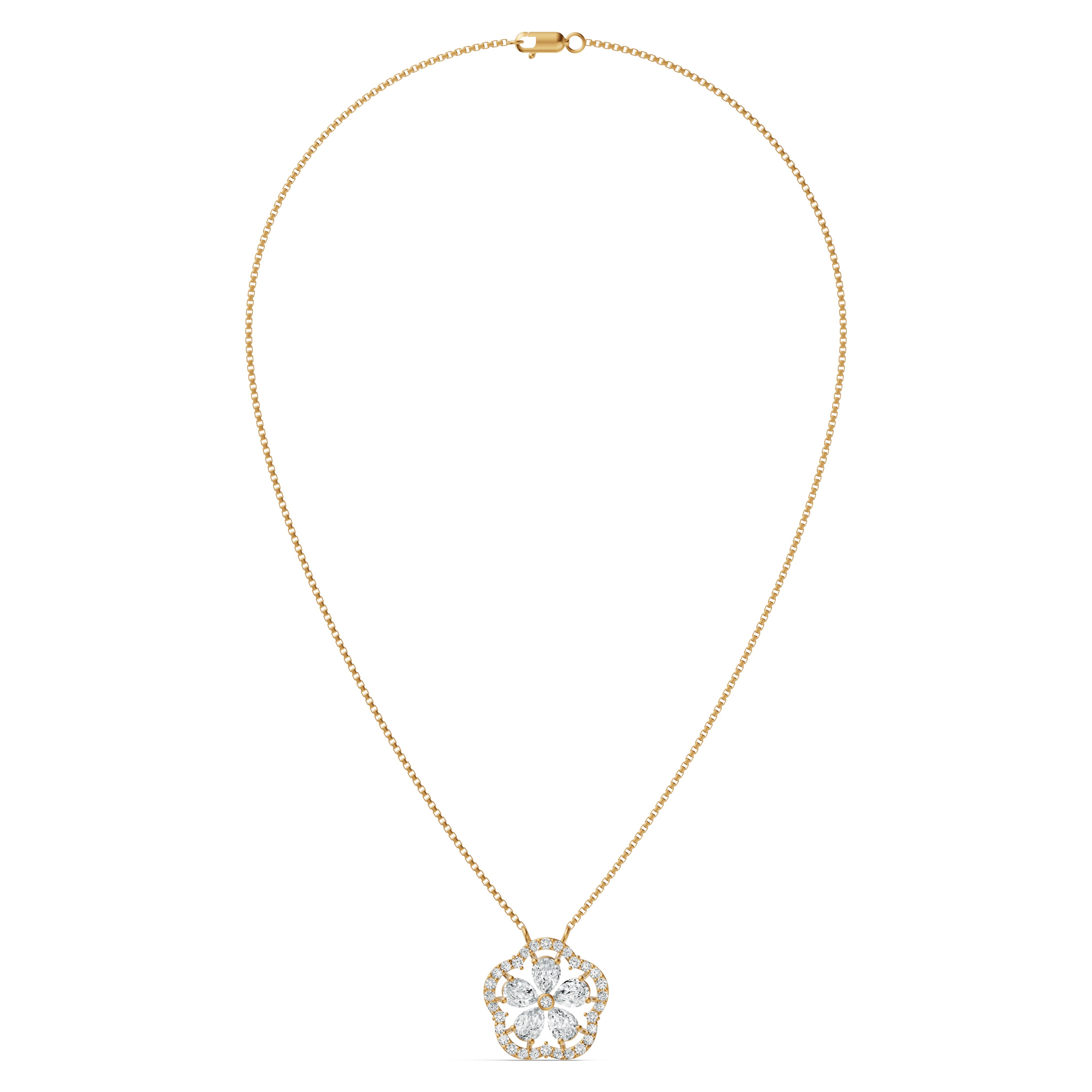 Floral Blossom Diamond Chain