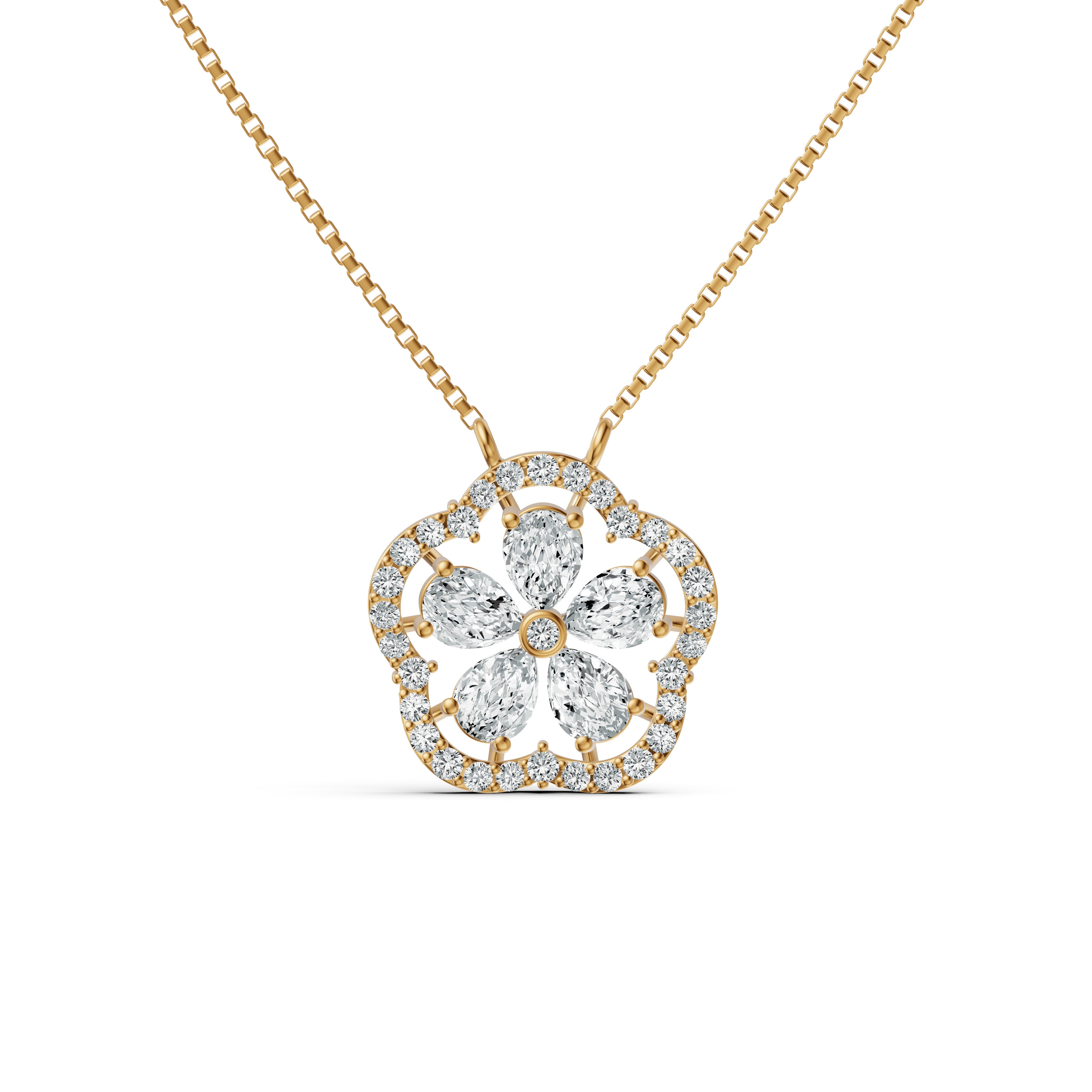 Floral Blossom Diamond Chain