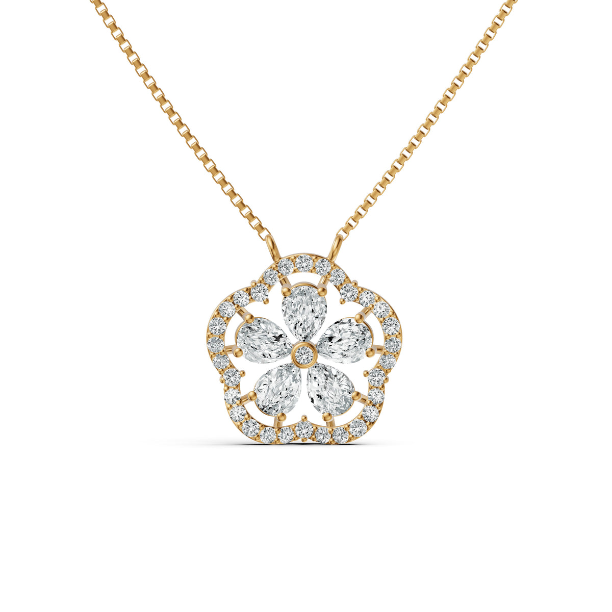 Floral Blossom Diamond Chain