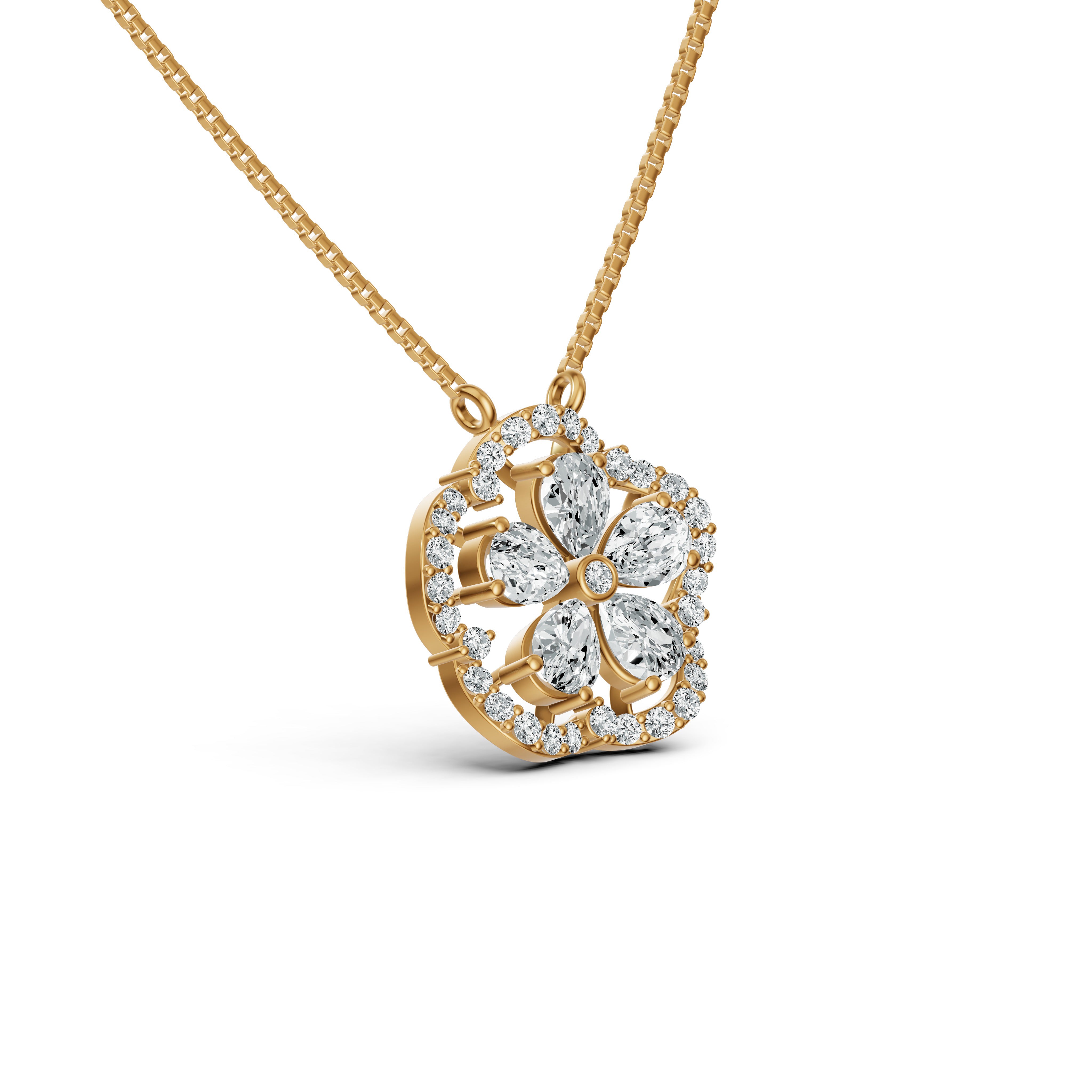 Floral Blossom Diamond Chain