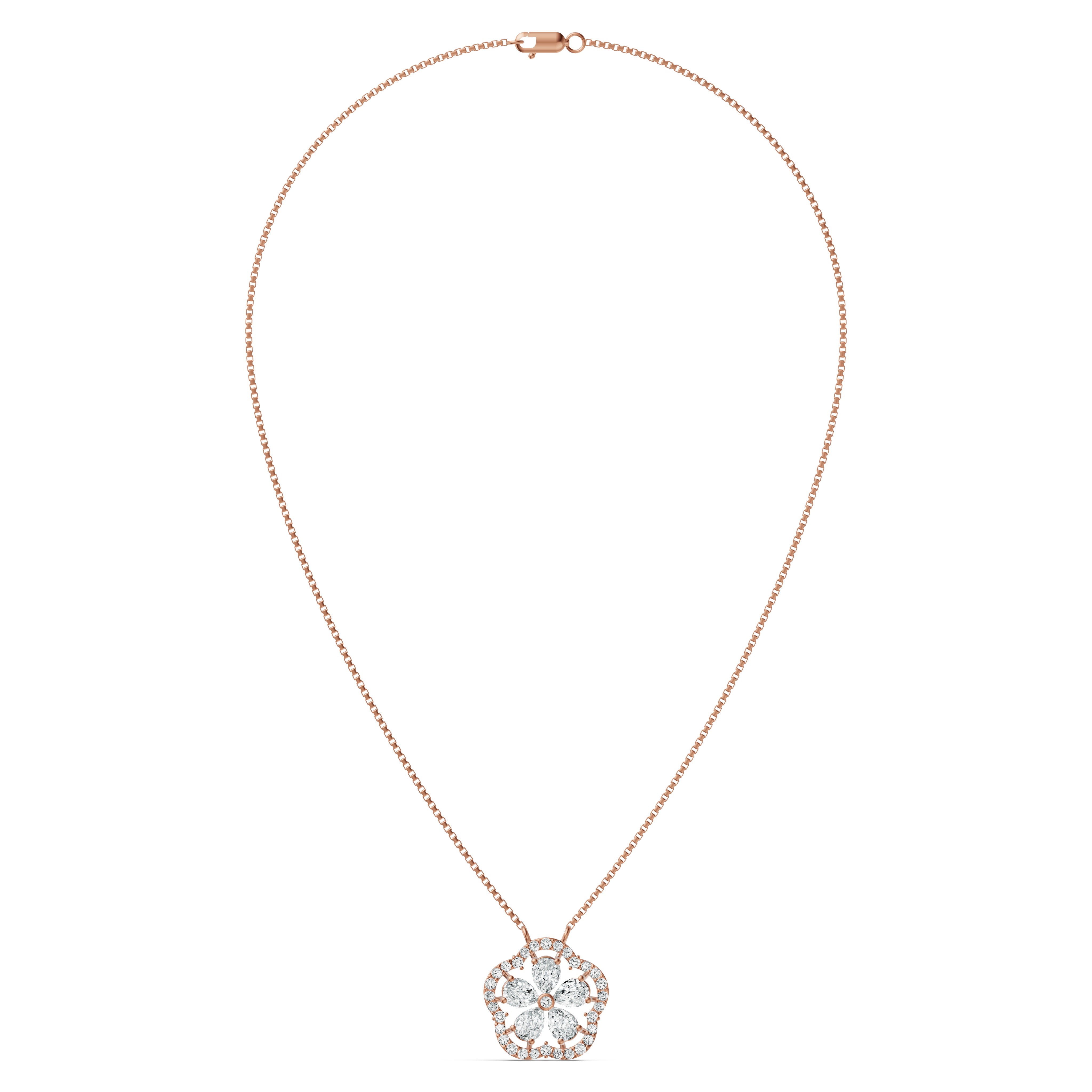 Floral Blossom Diamond Chain