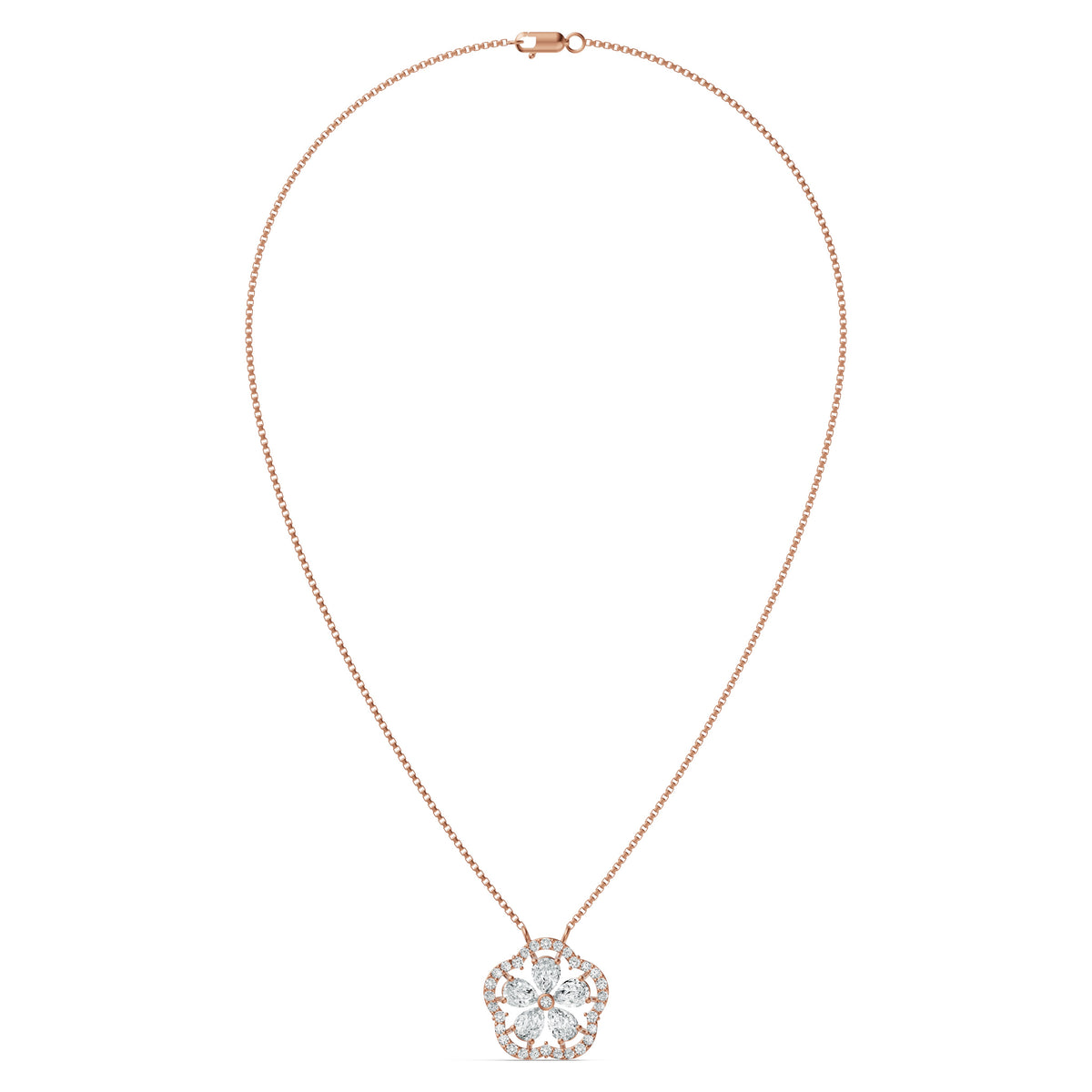 Floral Blossom Diamond Chain