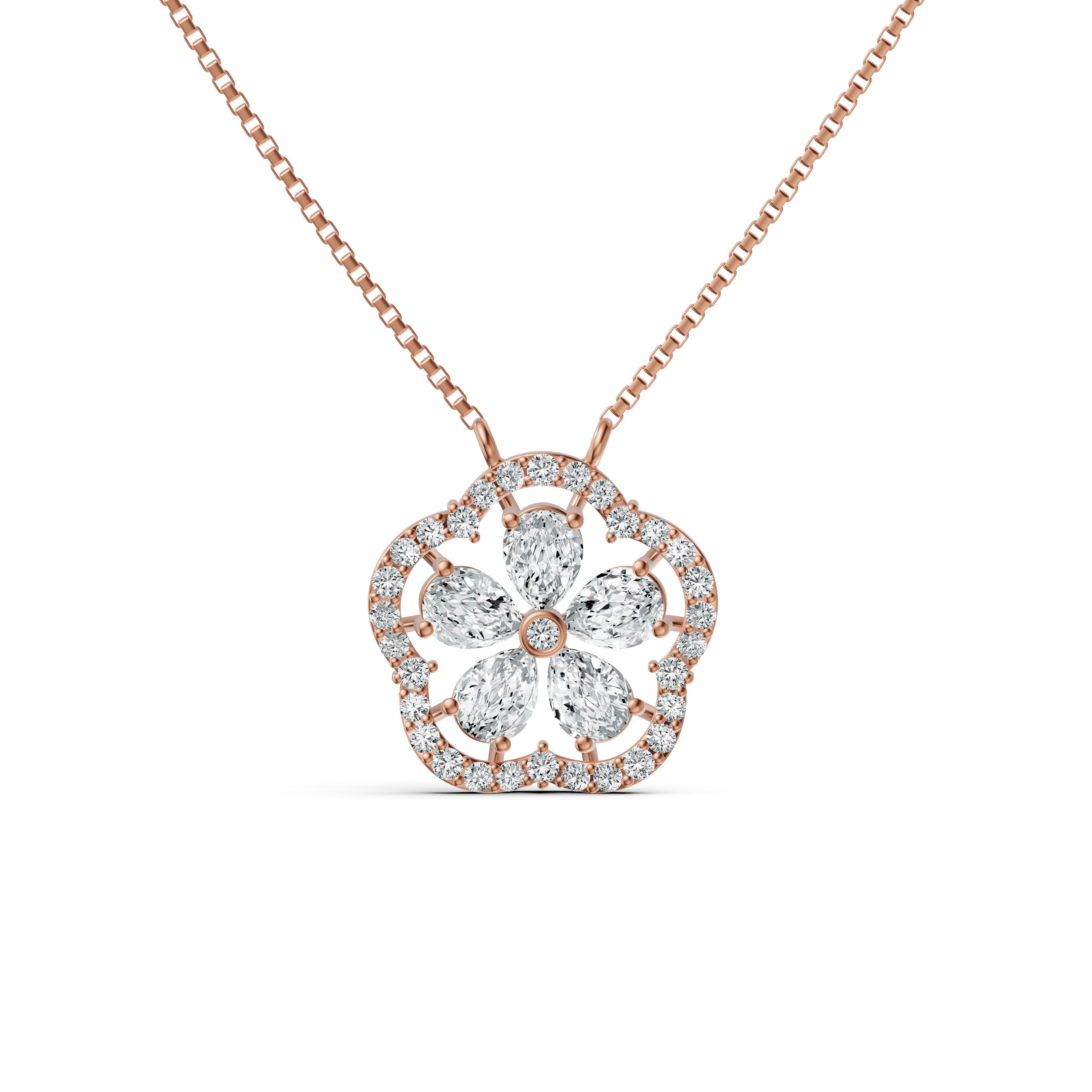 Floral Blossom Diamond Chain