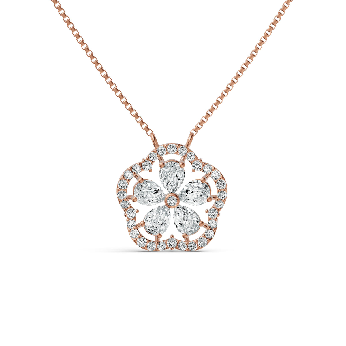 Floral Blossom Diamond Chain