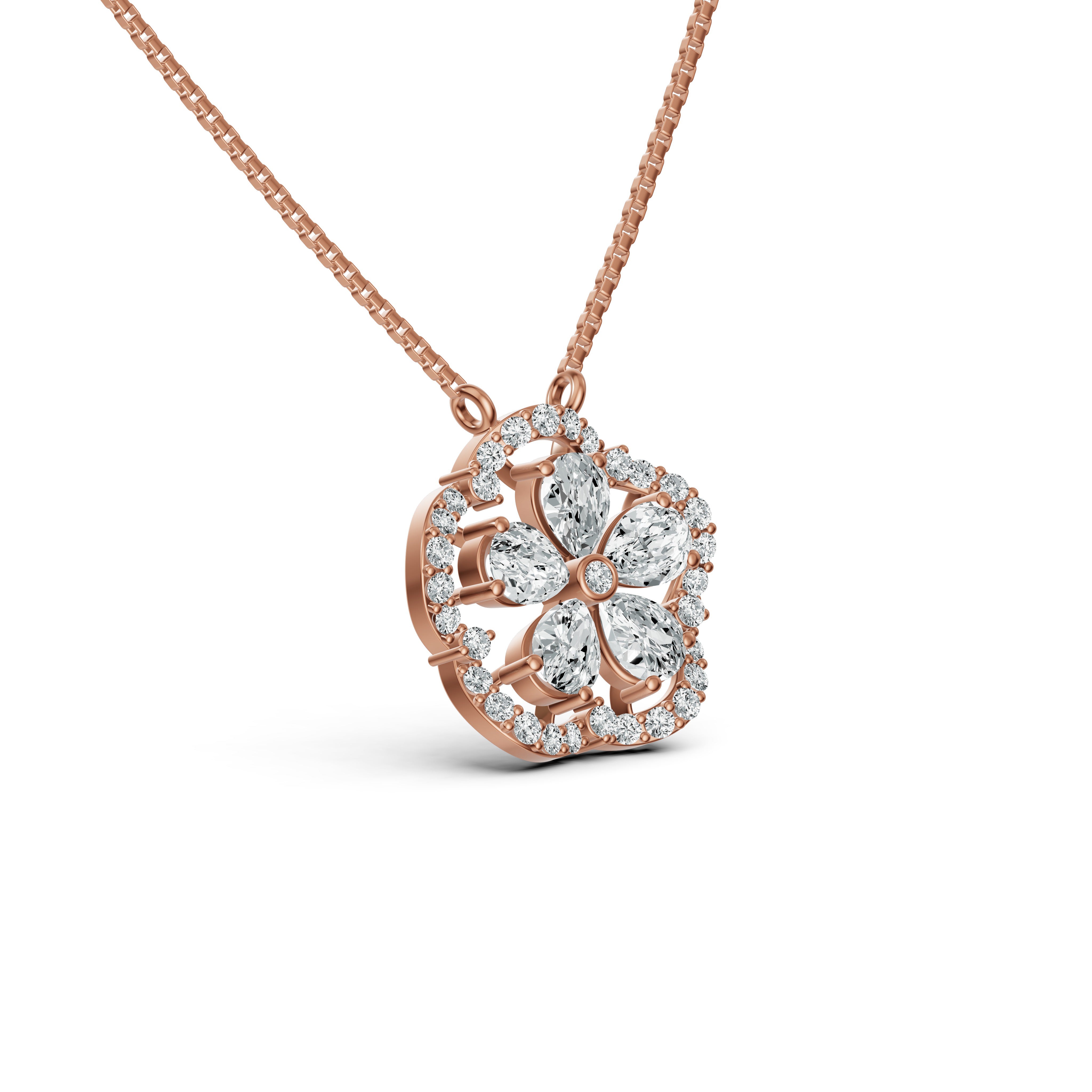 Floral Blossom Diamond Chain